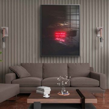 DOTCOMCANVAS® Acrylglasbild Opinions - Acrylglas, Acrylglasbild Opinions KI AI generiert digitale Kunst Wandbild
