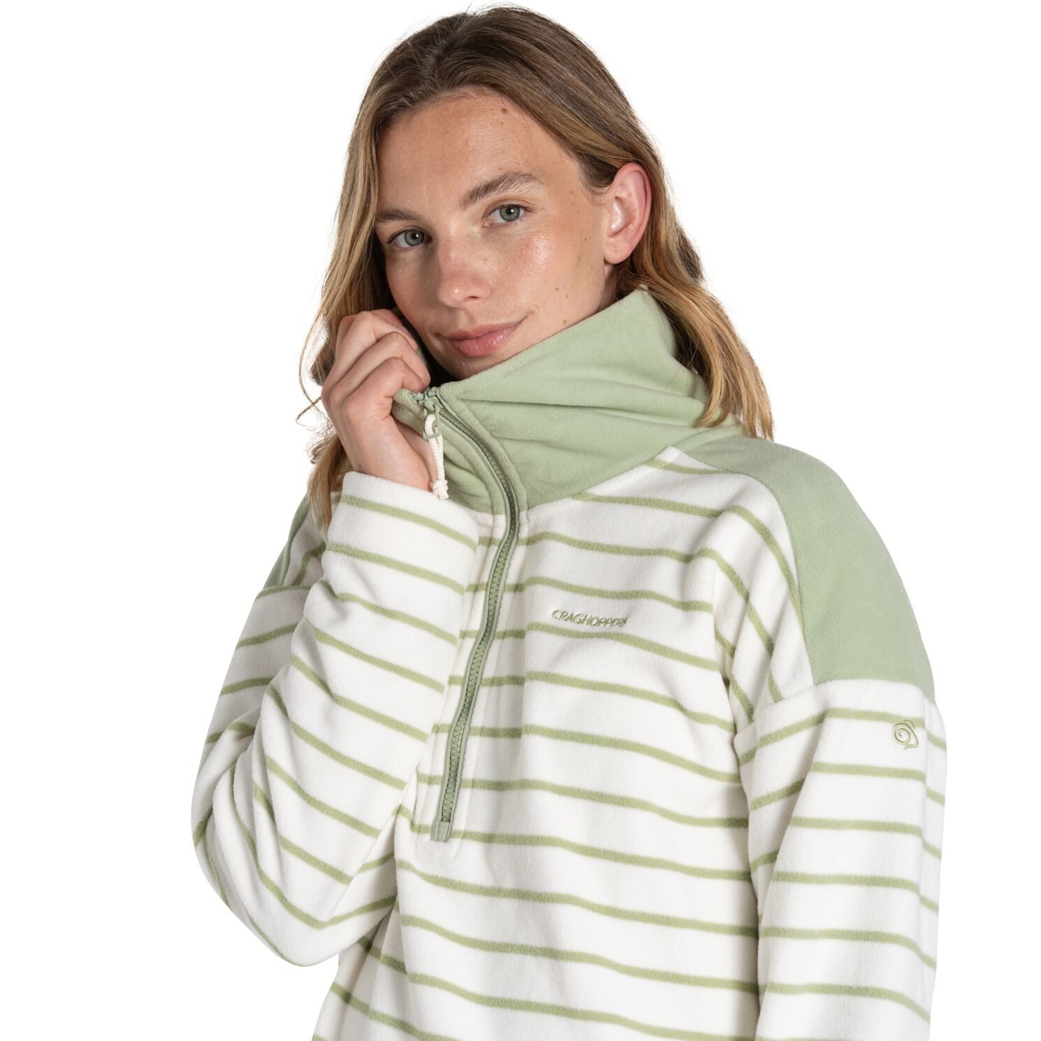 Craghoppers Langarmshirt Craghoppers - LILY Damen Fleecepullover HZ Fleece Jacke, grün