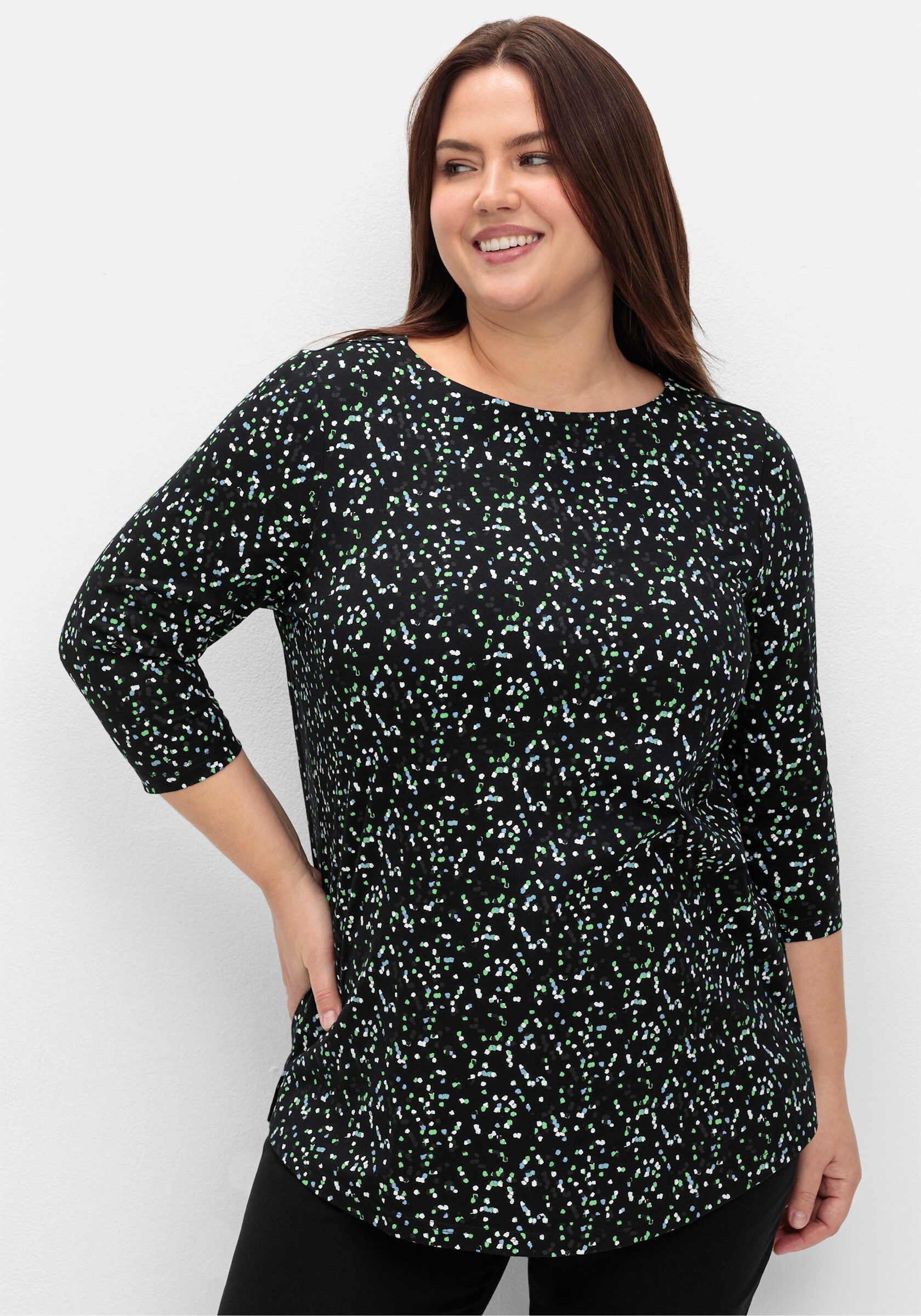 Sheego T-Shirt 3/4-Arm-Shirt günstig online kaufen