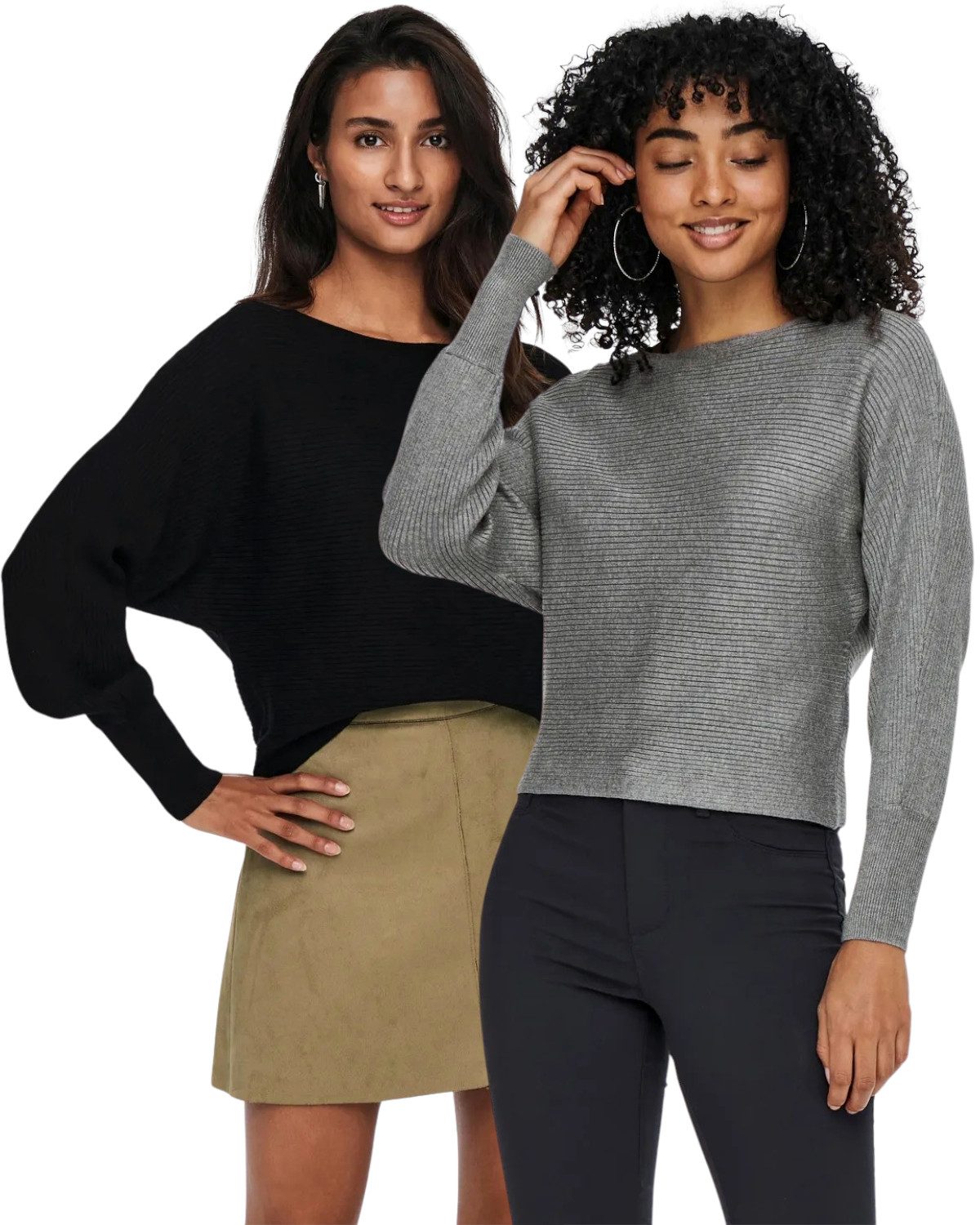 ONLY Langarmshirt Pullover mit Fledermausärmel im günstig online kaufen