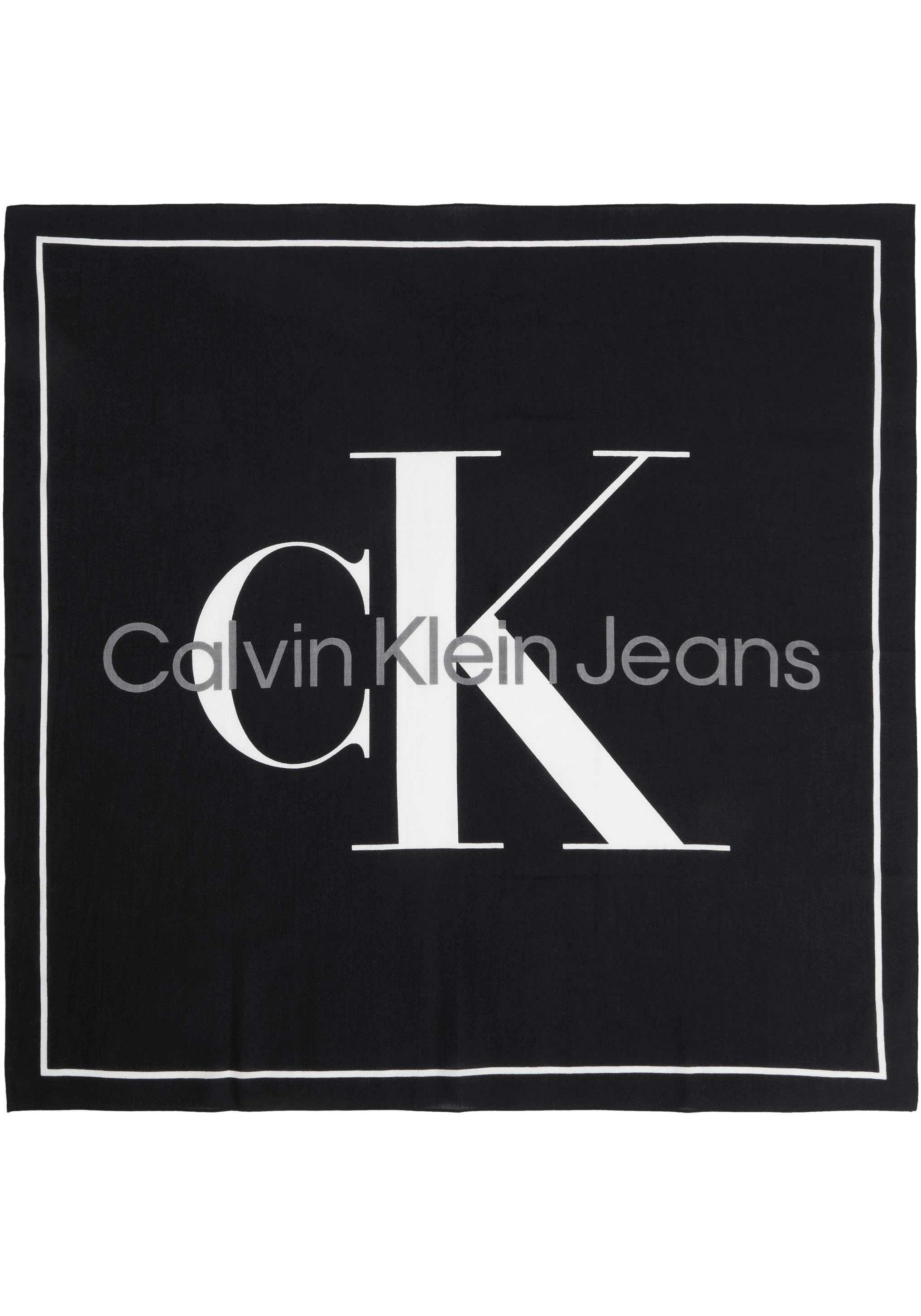 Calvin BANDANA OVERPRINT Bandana Klein Jeans Black 70X70