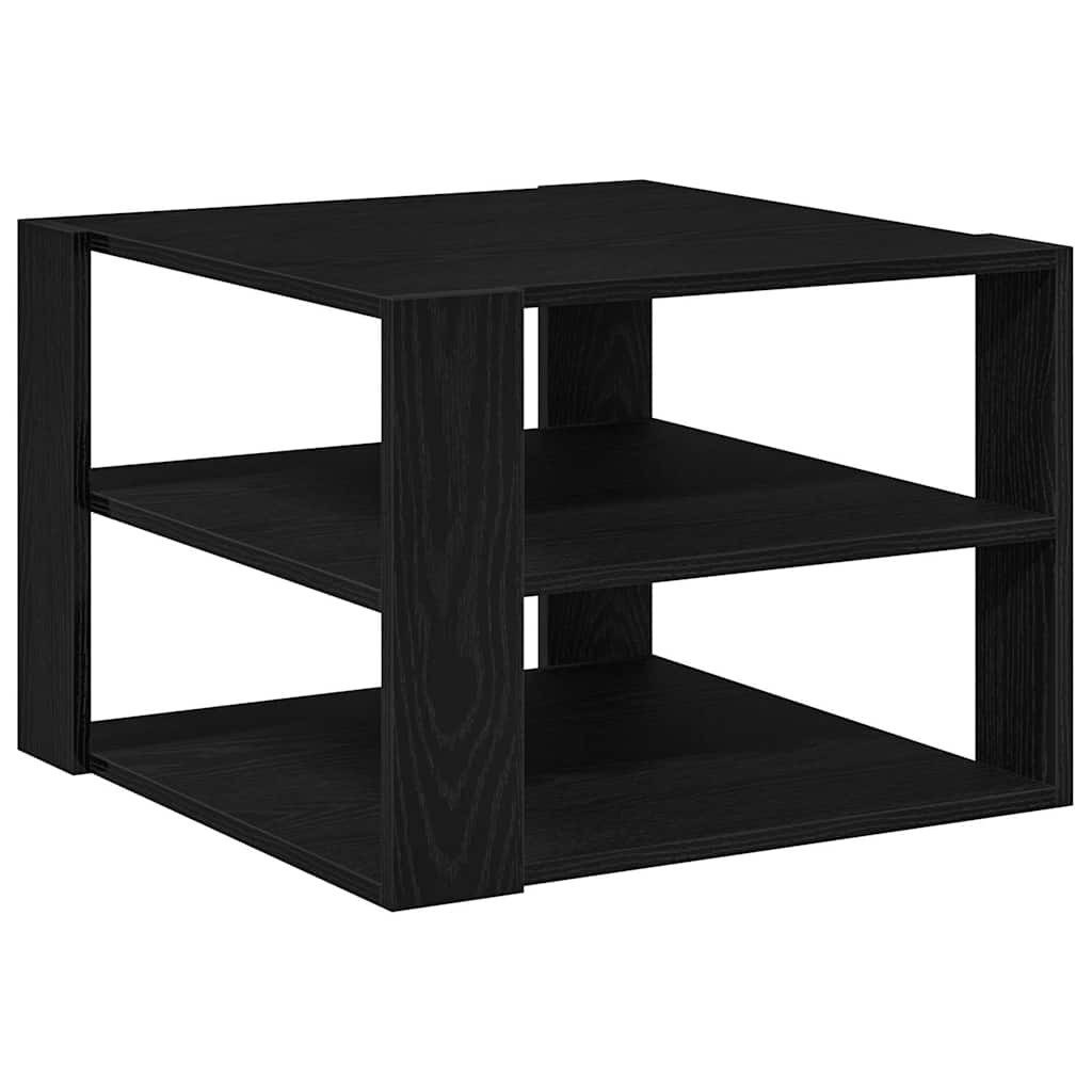 vidaXL Couchtisch Couchtisch Schwarze Eiche 58 x 58 x 40 cm Holzwerkstoff (1-St)