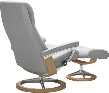Stressless® Relaxsessel View (Set, Relaxsessel mit Hocker), mit Signature Base, Размер M,Gestell Eiche