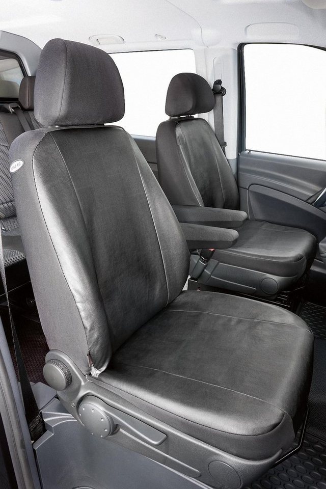WALSER Autositzbezug Sitzbezüge für Mercedes Vito W638+639 2 Einzelsitze ab  06/03-05/14