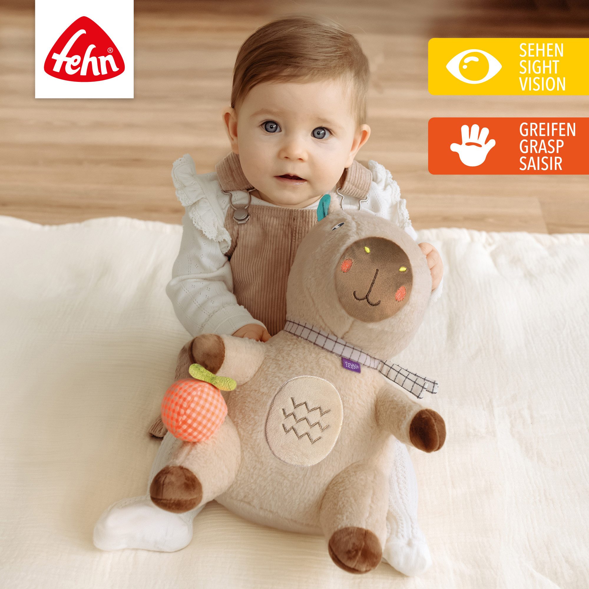 Fehn Kuscheltier Capybara Clara, Capybara XL