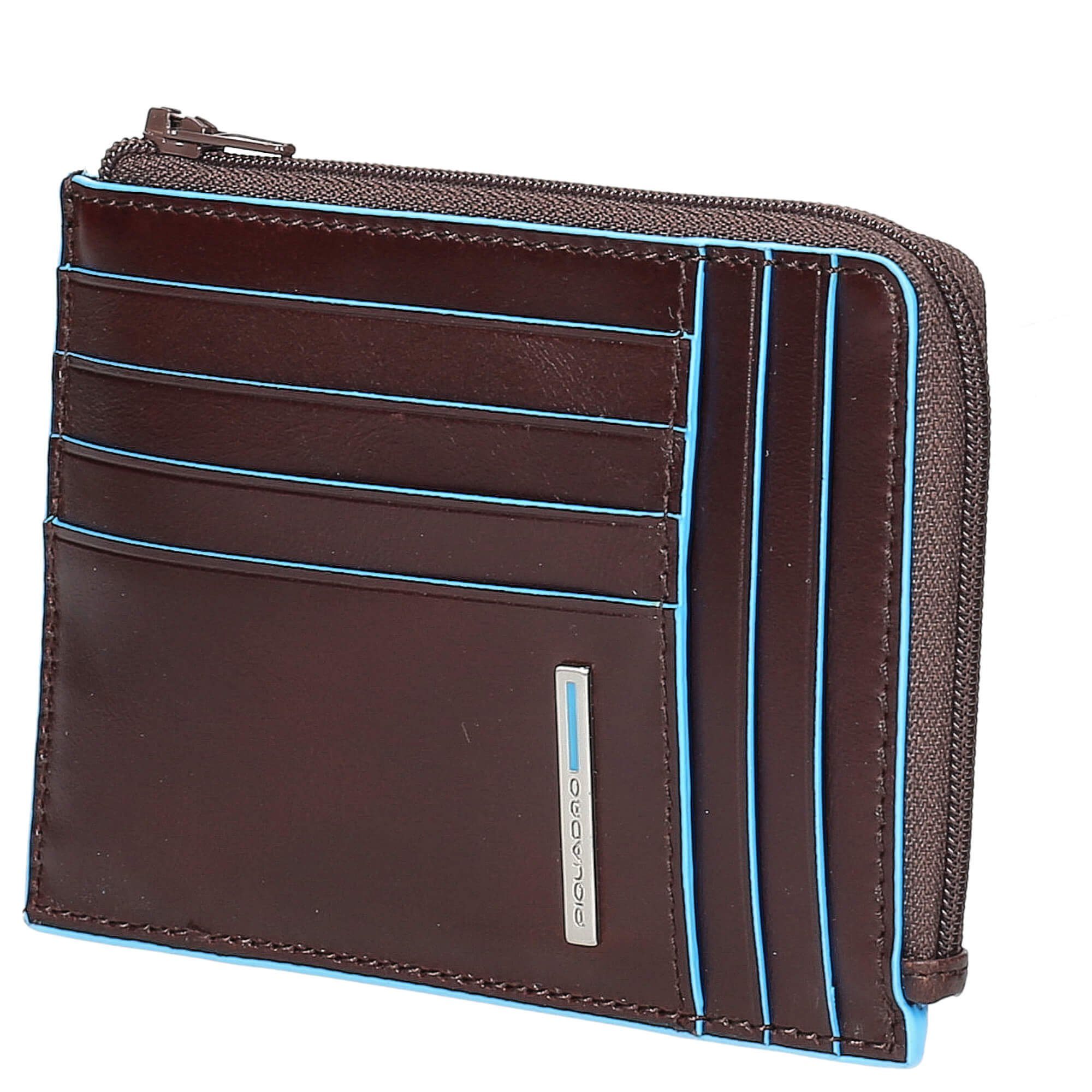Kreditkartenetui Geldbörse 12.5 Blue Square RFID Piquadro (1-tlg) 8cc - cm mahogany