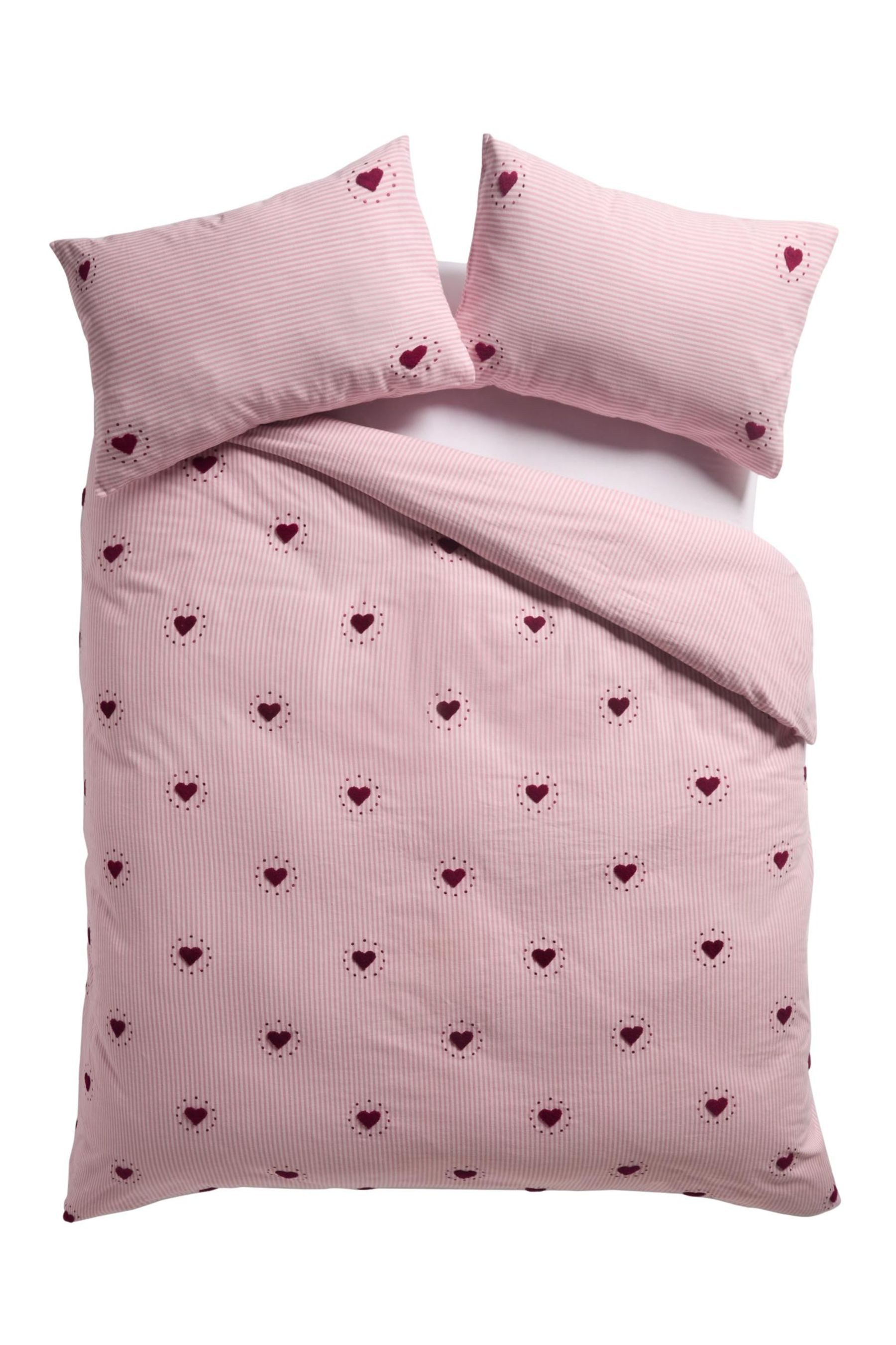 Next Bett-Set Angeraute, getuftete Bettgarnitur mit Herz, Bezug: Baumwolle