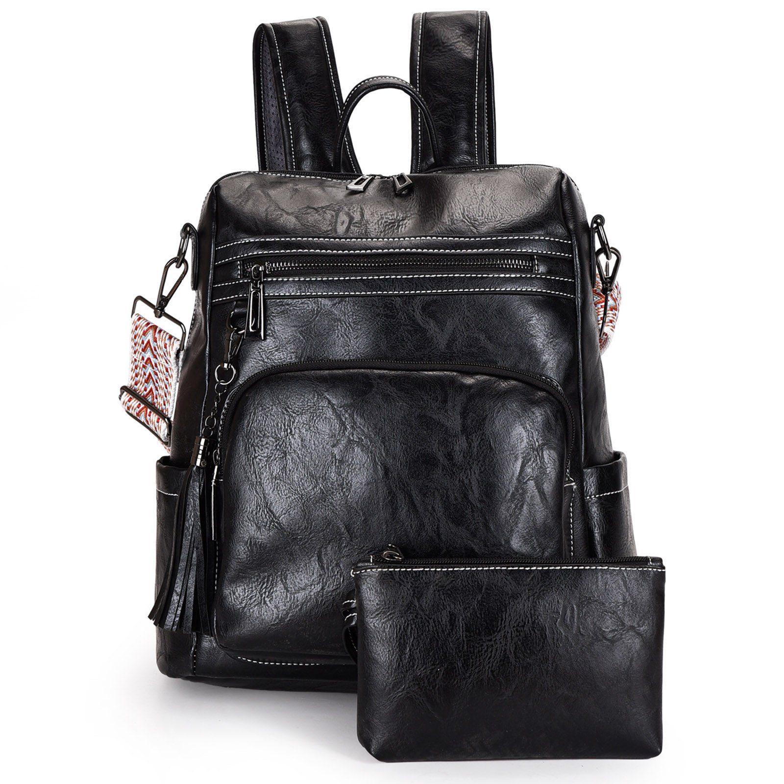 REDOM Rucksack Laptoprucksack Schulrucksack Lederrucksack Reiserucksack günstig online kaufen