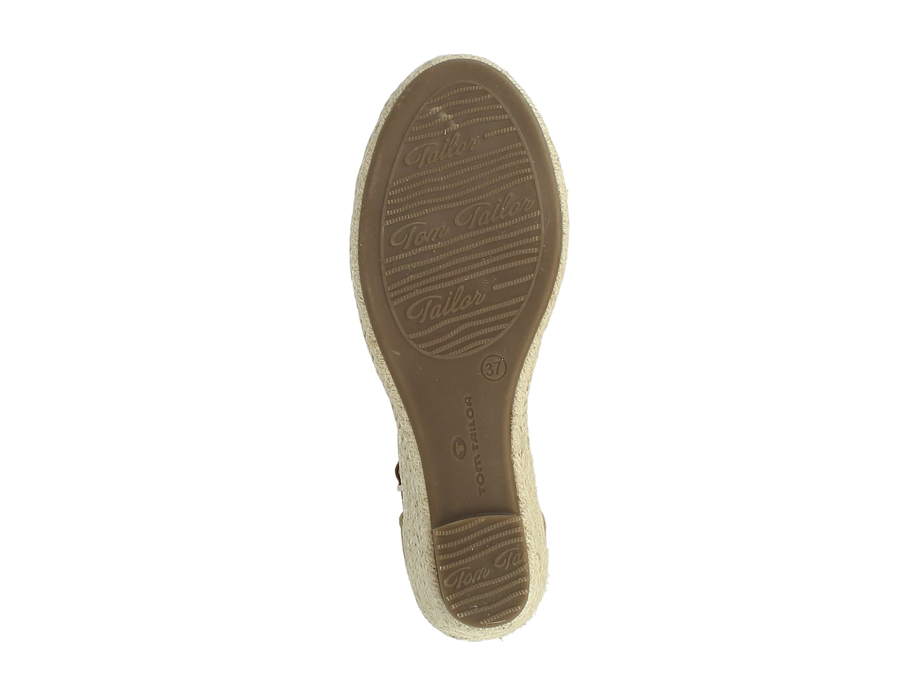 Keilsandalette Tom Tailor Sandaletten für Damen TOM TAILOR offwhite-sand