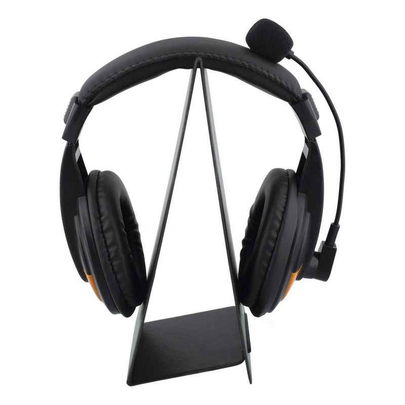 DELTACO Universal-Kopfhörer-Klappständer (Headset, leicht, Design, Kunstleder) Halterung, (inkl. 5 Jahre Herstellergarantie)