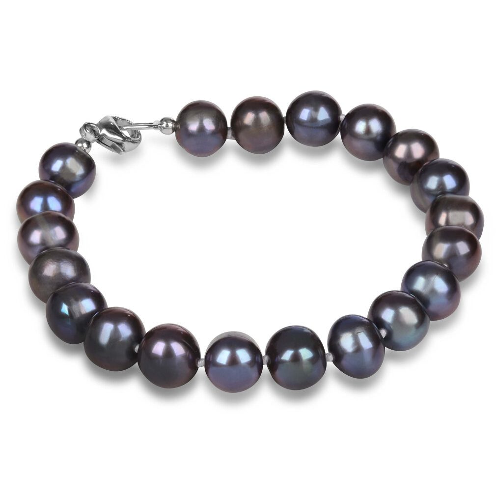 JwL Luxury Pearls Armband Bracelet made of genuine blue pearls JL0360