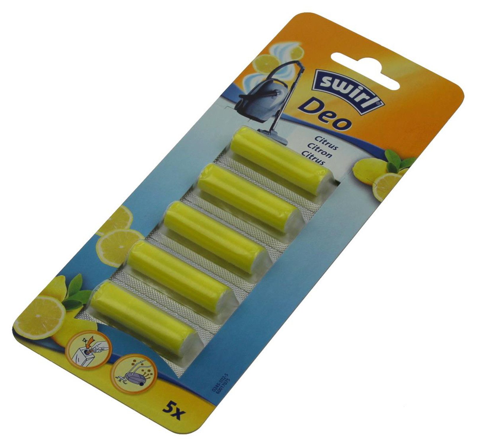 Swirl Saugroboter Zubehör-Set Swirl 1720301 Deo Sticks 5 Stück Duft "Citrus" für Staubsauger