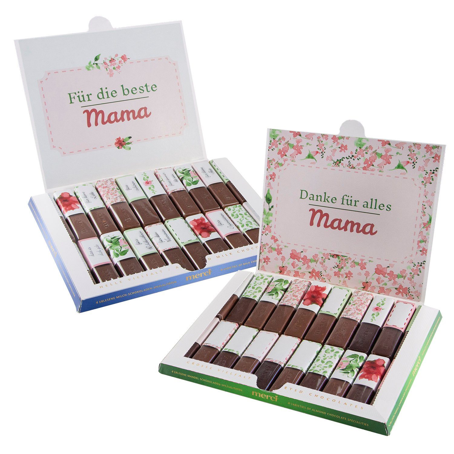younikat Aufkleber Aufkleber-Set für Merci Schokolade mit vorgedruckten Aufklebern I