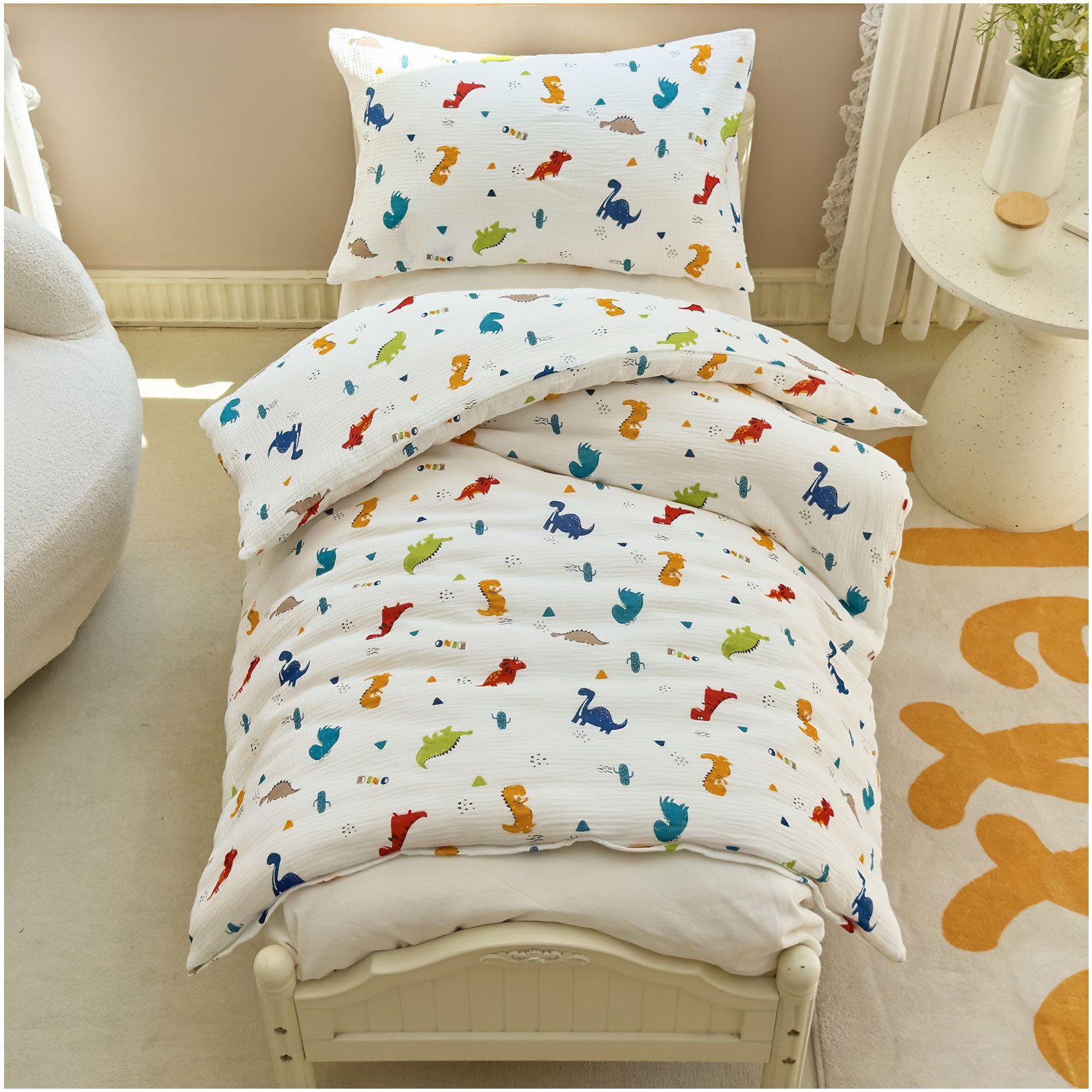 KEAYOO Kinderbettwäsche Muslin Bettwäsche Baumwolle Double Gauze, 2 teilig, günstig online kaufen