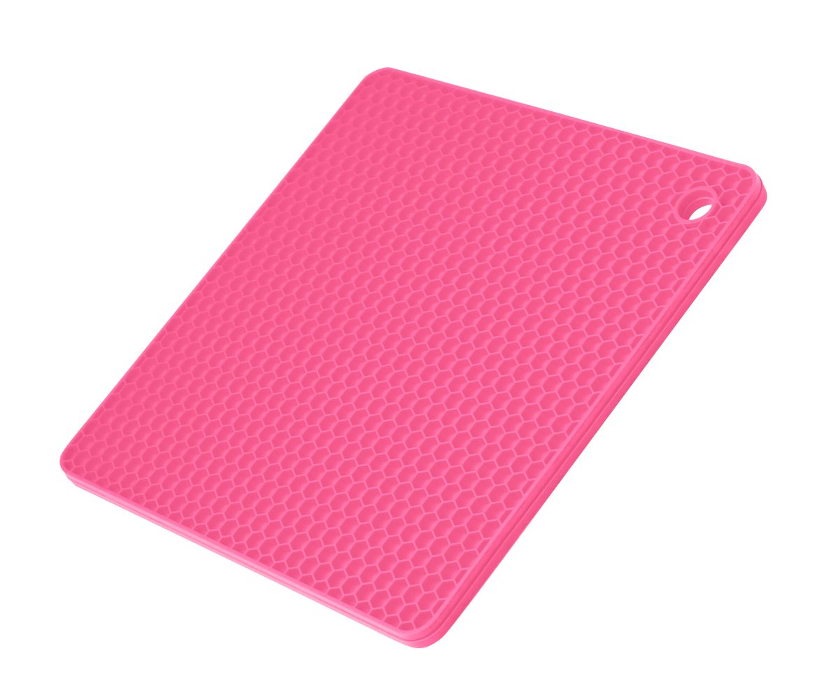 Kochblume Topflappen Waben-Untersetzer quadratisch Pink günstig online kaufen
