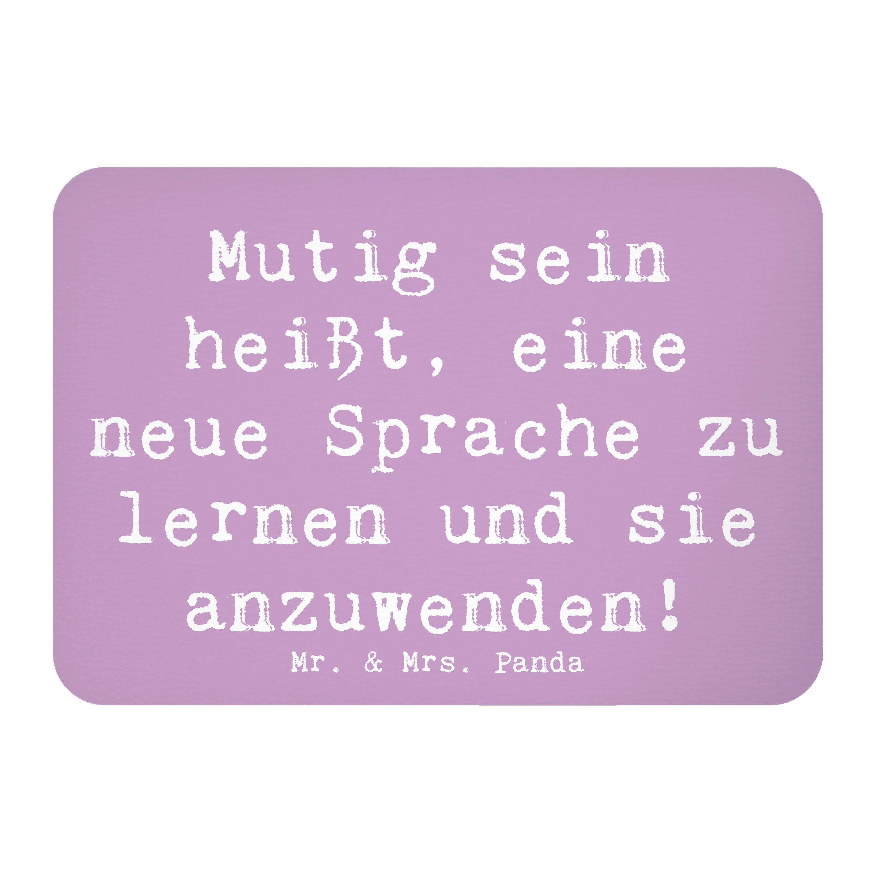 Magnet Spruch Sprachen Lernen und Anwenden - Lavendeltraum - Geschenk, Vertr