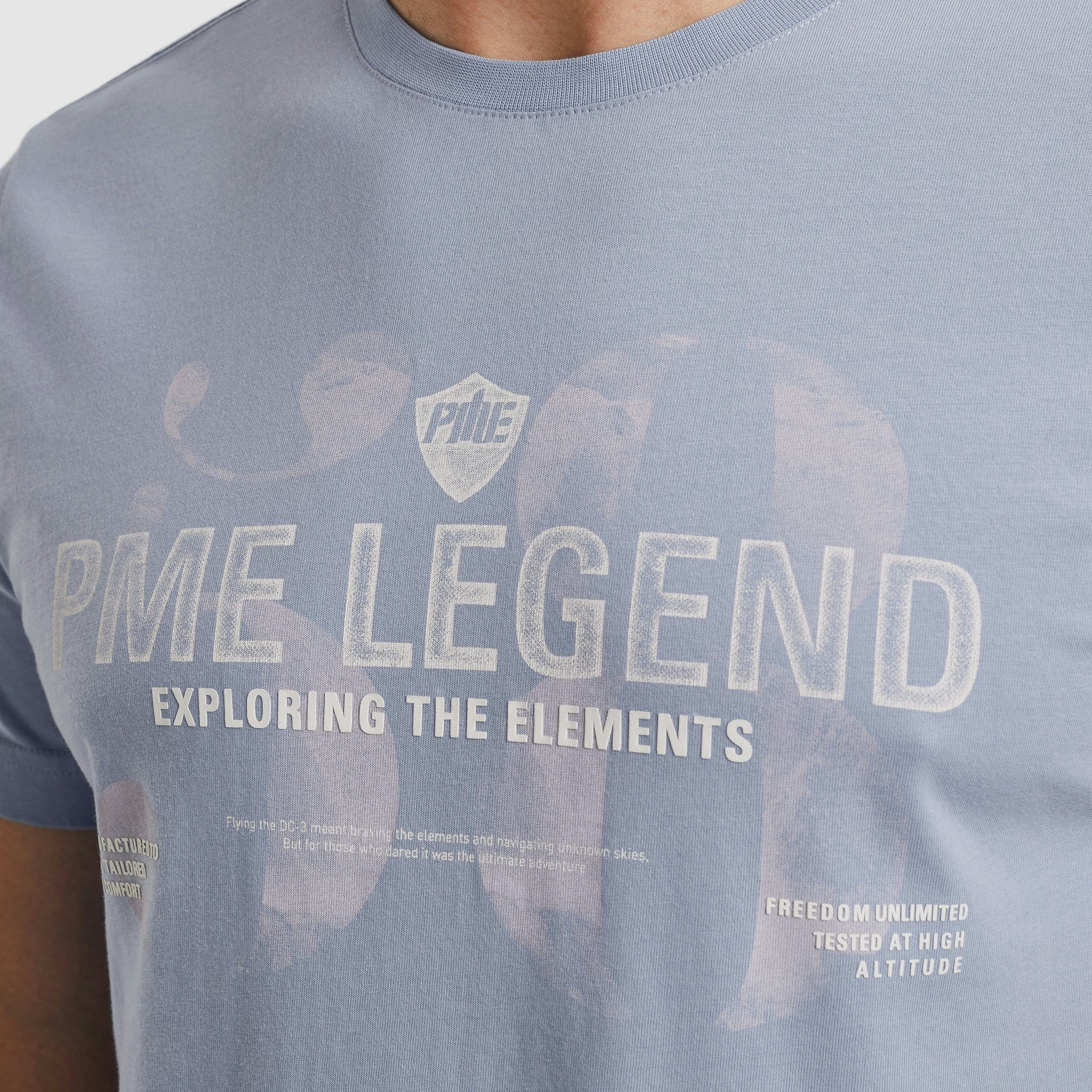 PME LEGEND T-Shirt mit Logo-Print