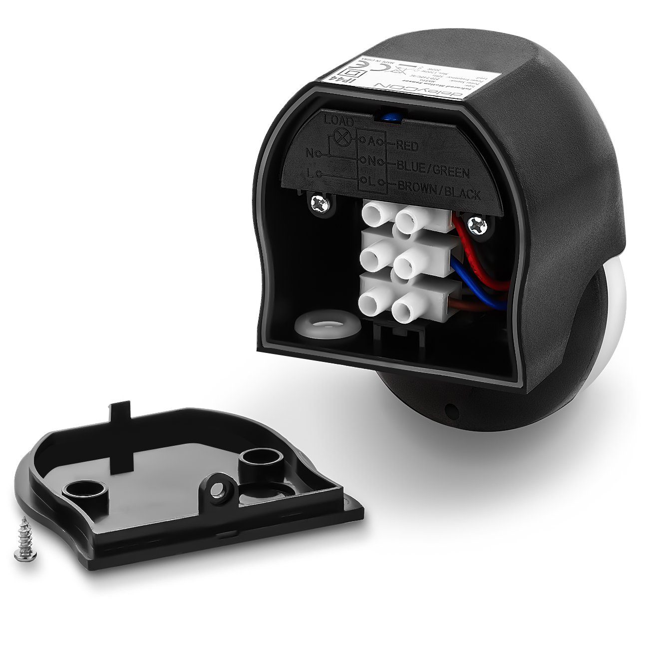 deleyCON Bewegungsmelder deleyCON 2x Infrarot Bewegungsmelder - Innen/Außen IP44 - 180° bis