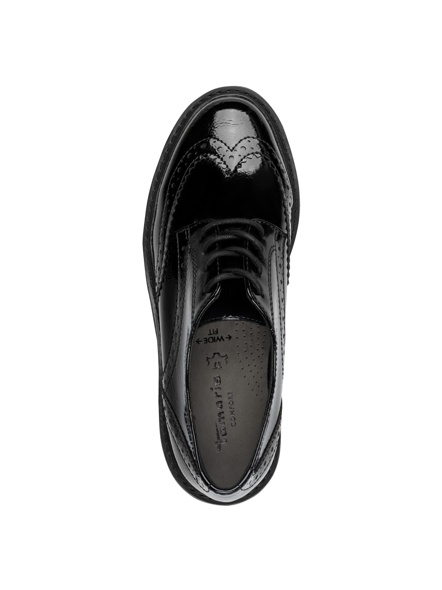 Tamaris WIDE FIT Removable Sock, comfortFit comfort weite Schnürschuh Removable Sock