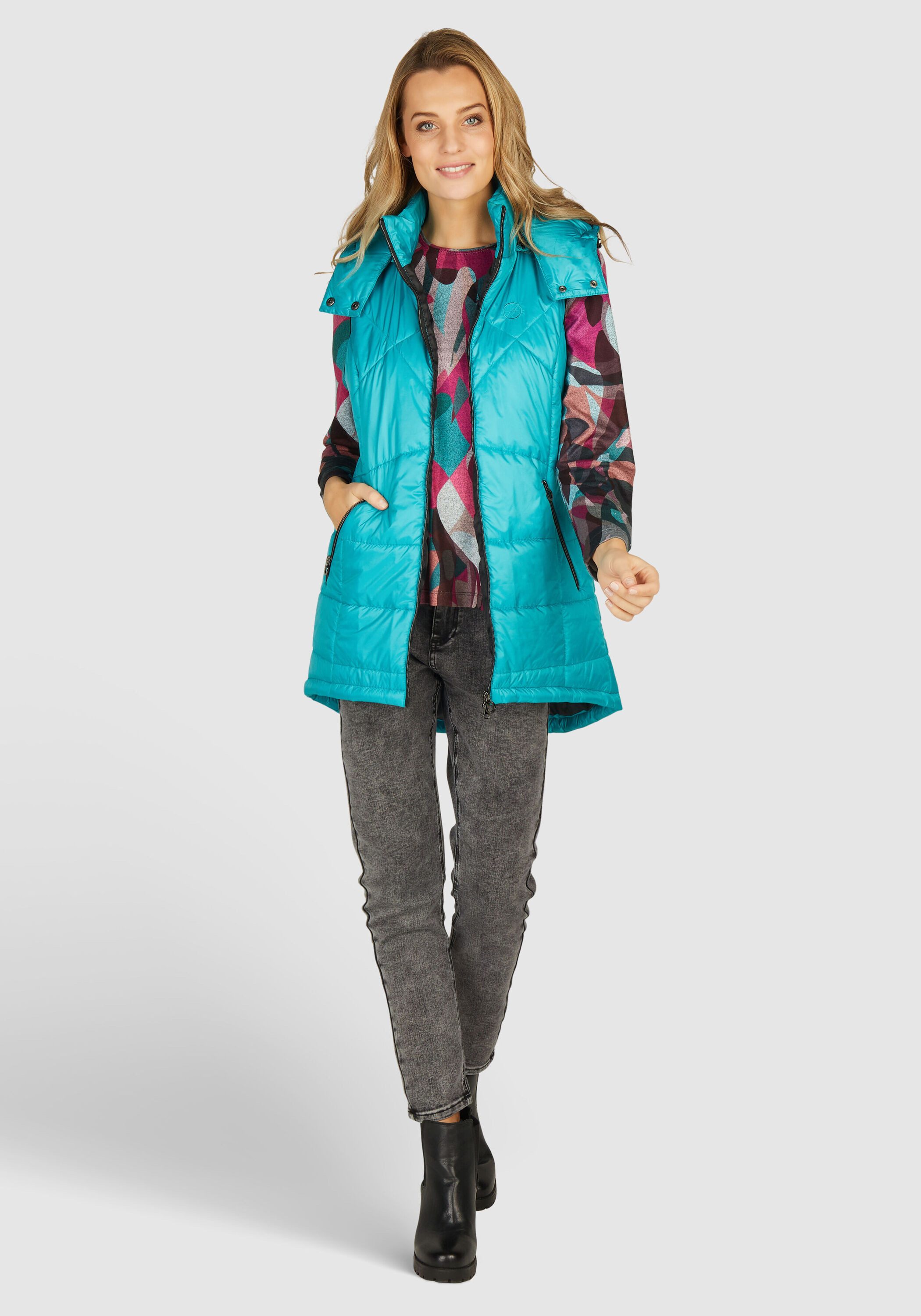 NAVIGAZIONE Steppweste mit abnehmbarer Kaputze