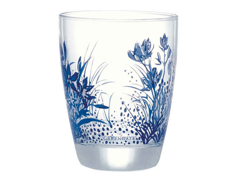 Greengate Glas Kristel Wasserglas white 0,3l, Glas