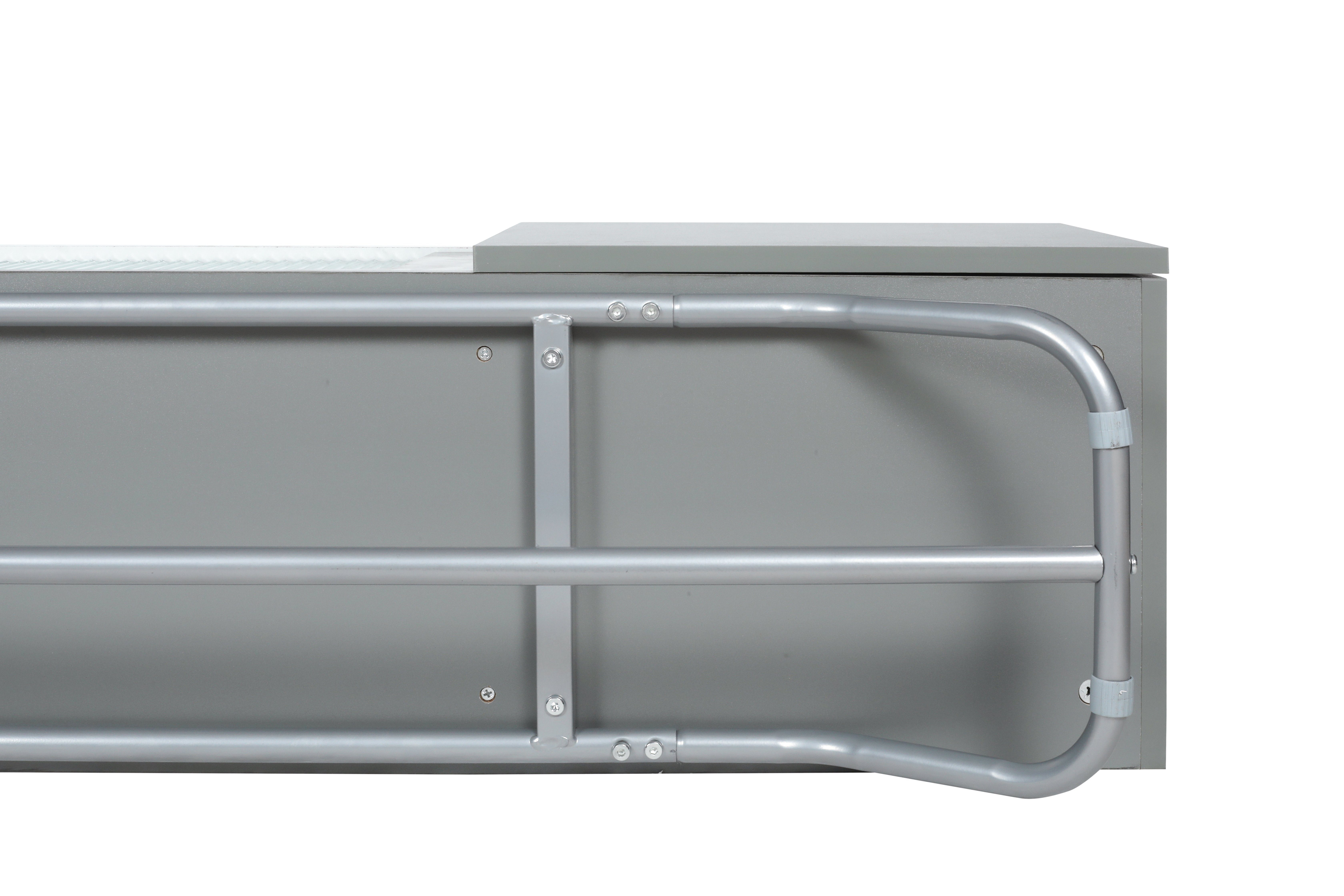 EXTSUD TV-Schrank grau Glastüren, Stil Marmor. mit TV-Schrank 30 aus im modernen x 150 hochglänzendem cm, x Struktur 47 weißem, Regalen, Wandgeräten