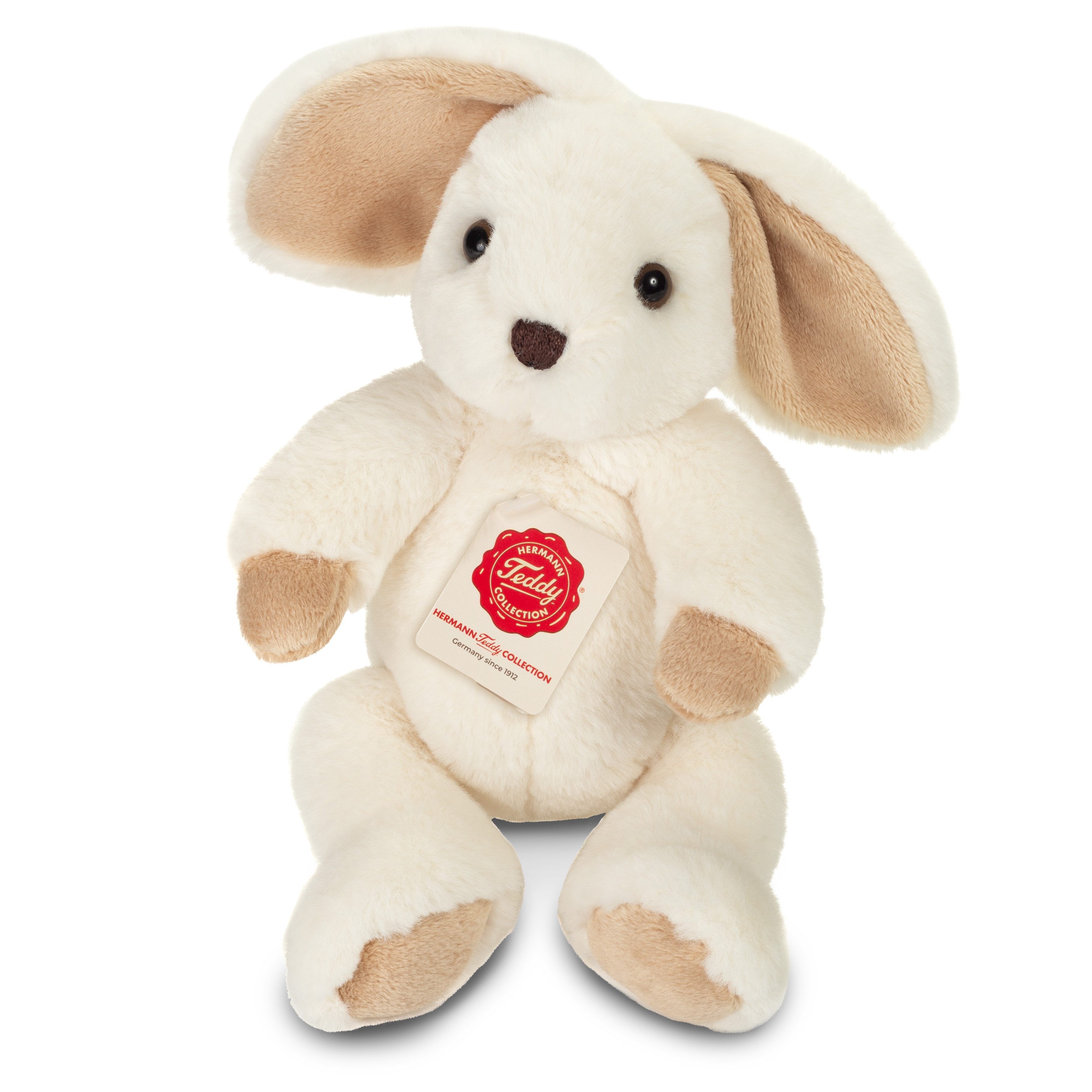 Teddy Hermann® Kuscheltier Schlenkerhase, creme, 25 cm, zum Teil aus recyceltem Material