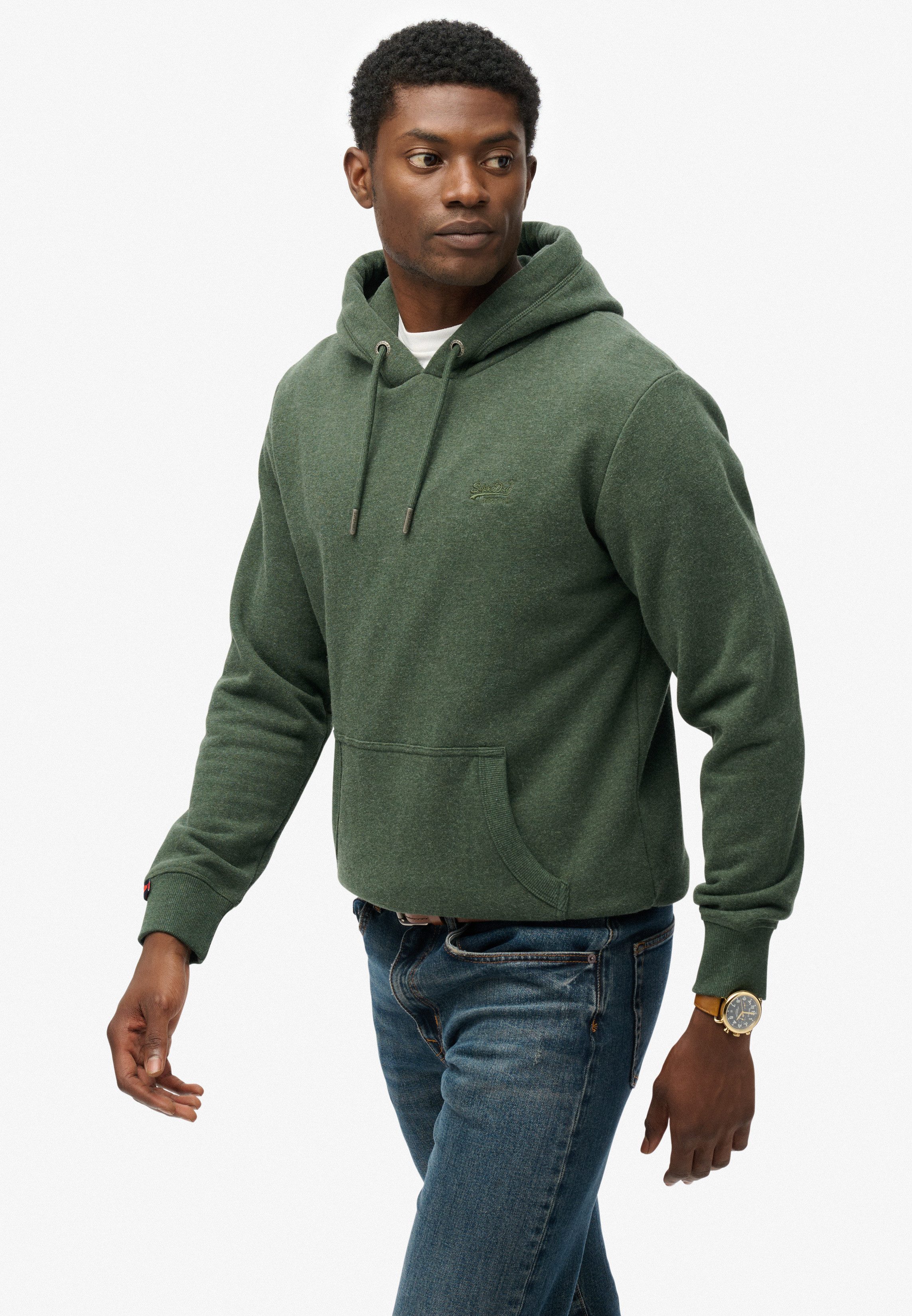 Superdry Kapuzensweatshirt Essential Logo Hoodie Hb Baumwollmischung, loose günstig online kaufen