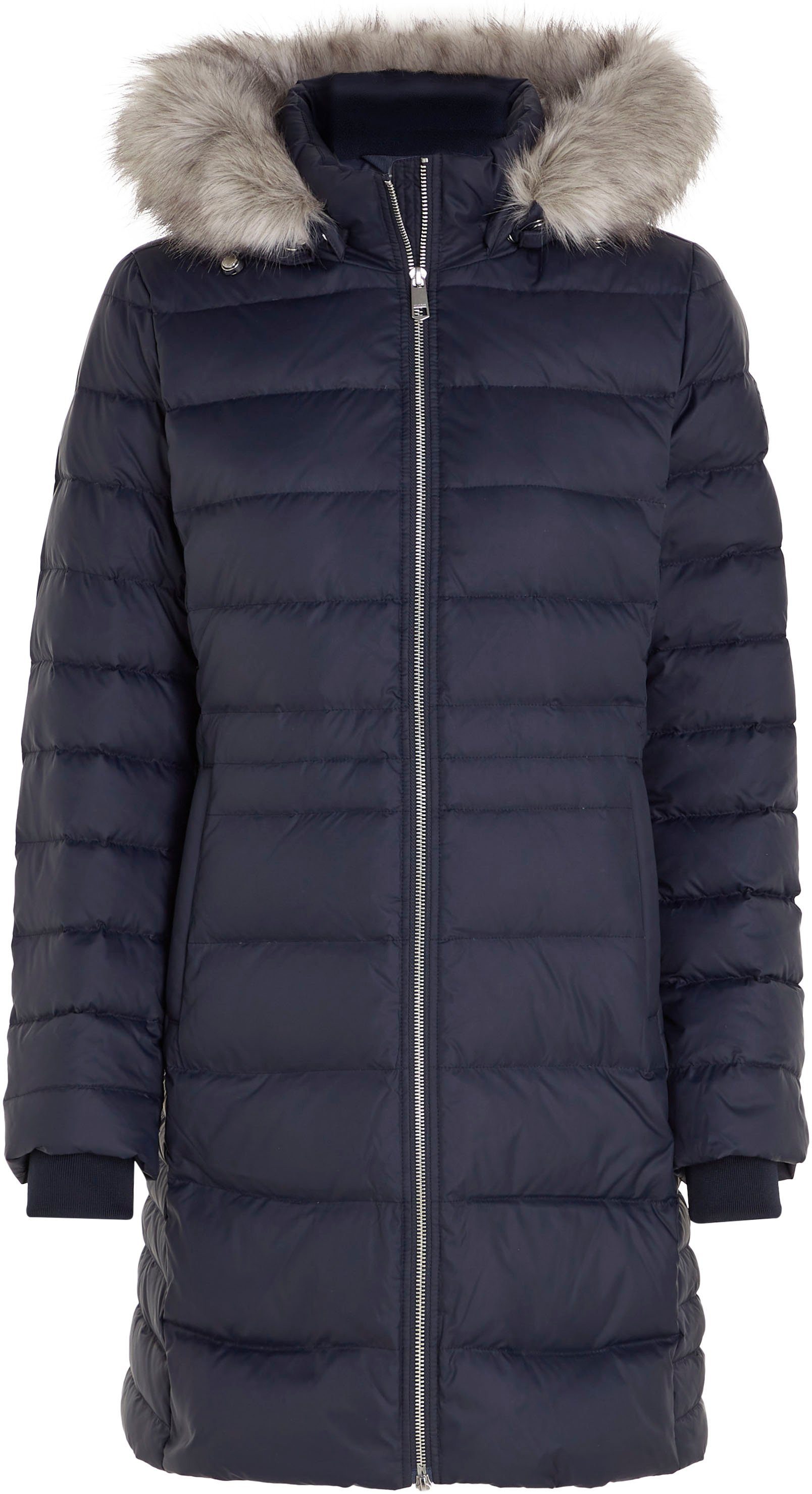 Bis zu 10 % Rabatt-Gutschein Tommy Hilfiger DOWN Daunenmantel WITH Curve TYRA FUR PLUS sky CURVE desert COAT SIZE CRV