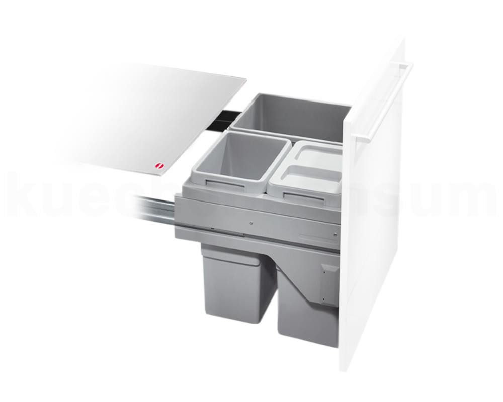 Hailo Einbaumülleimer Hailo Abfallsammler 3610631 CS Slide Euro-Cargo S 2x 13 + 30 Liter, Hailo Abfallsammler 3610631 CS Slide Euro-Cargo S 2x 13 + 30 Liter