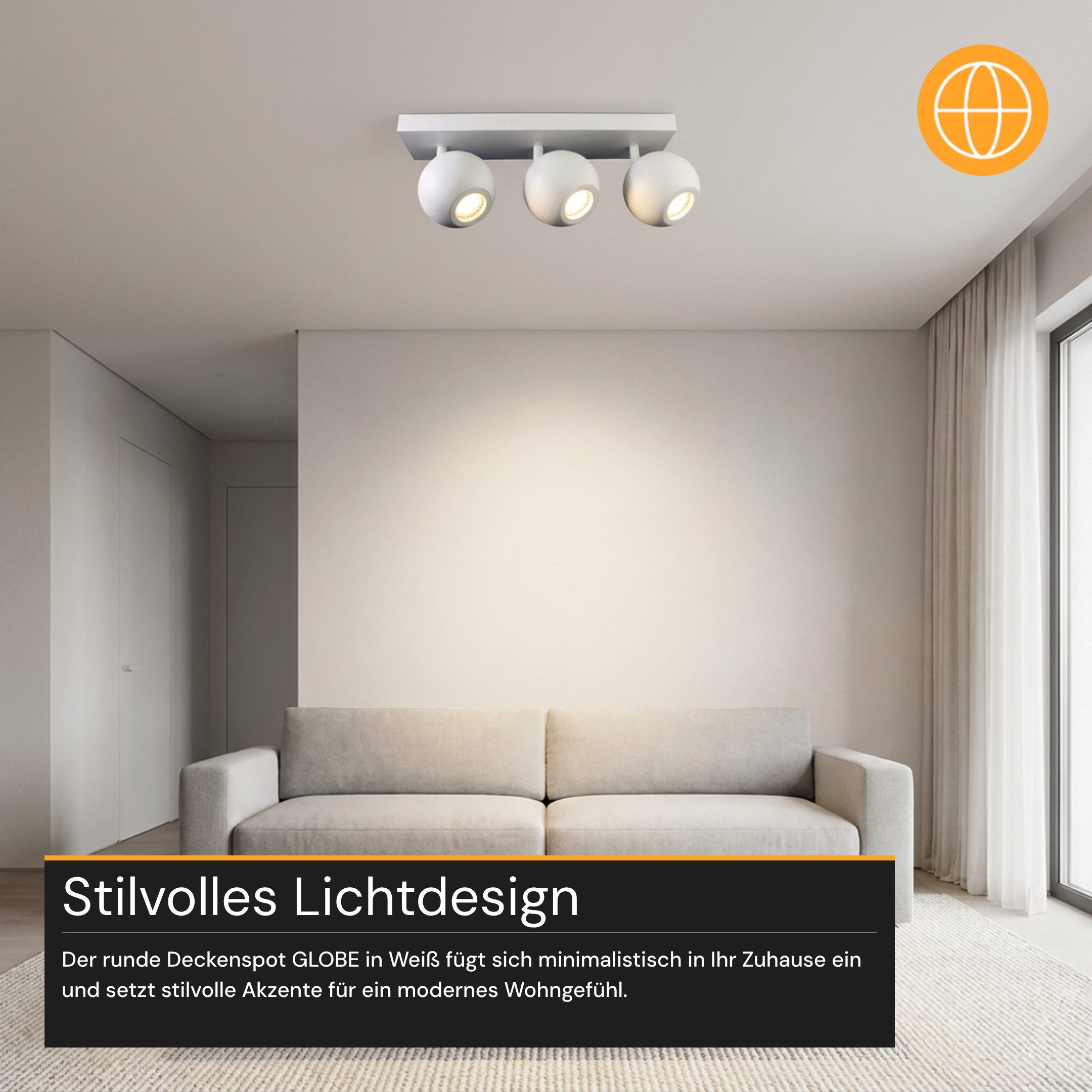 ENOVALITE LED Aufbaustrahler ENOVALITE LED Aufbauspot 21 W weiß – Bild 4 von 5