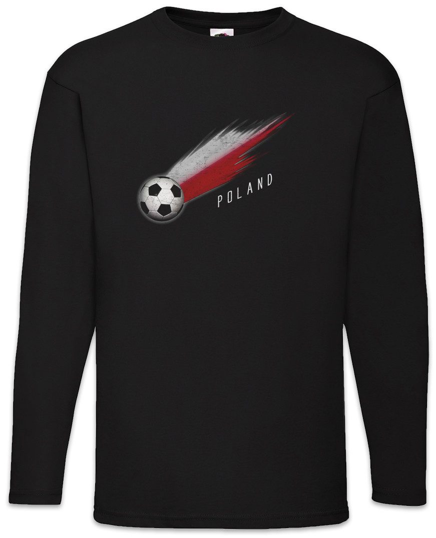 Urban Backwoods Langarmshirt Poland Football Comet I Langarm T-Shirt Polen Polnisch Polnische Fahne (1-tlg) Polish Fußball Fussball Komet