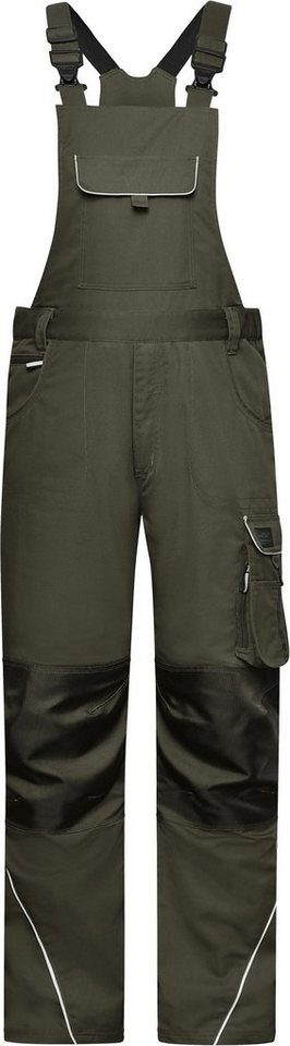 James & Nicholson Arbeitslatzhose Workwear Latzhose -Solid- Lang FaS50879L