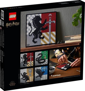 LEGO® Konstruktionsspielsteine LEGO® Wall Art - Harry Potter™ Hogwarts™ Crests, (Set, 4249 St)