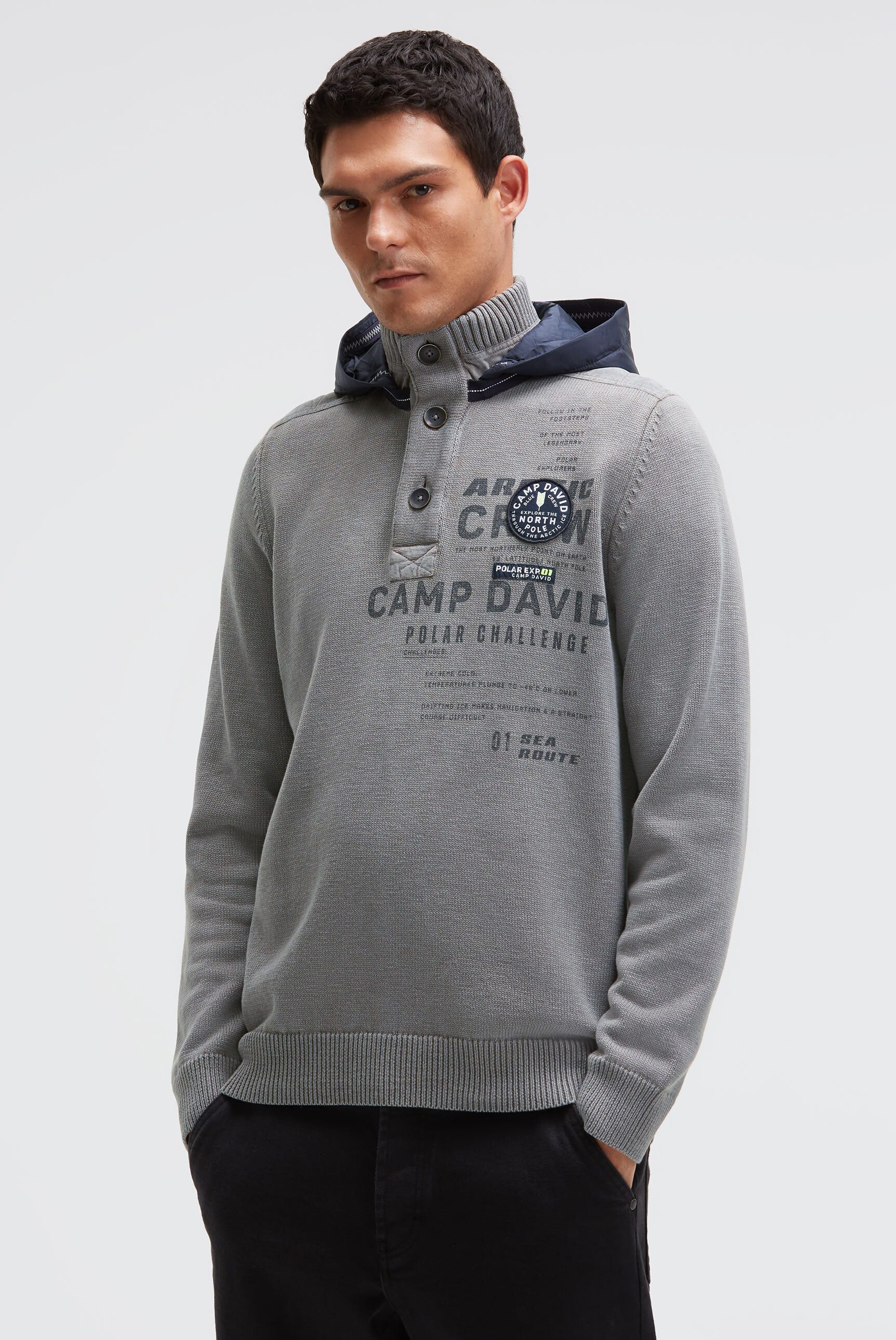 CAMP DAVID Kapuzenpullover aus Baumwolle