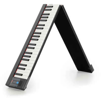 FunKey Home Keyboard Klapp-Piano - Keyboard zum Zusammenklappen - 88 Tasten Anschlagdynamik, (4 tlg., Inkl. Tasche & Sustain-Pedal), USB-MIDI, Bluetooth-MIDI und Bluetooth-Audio