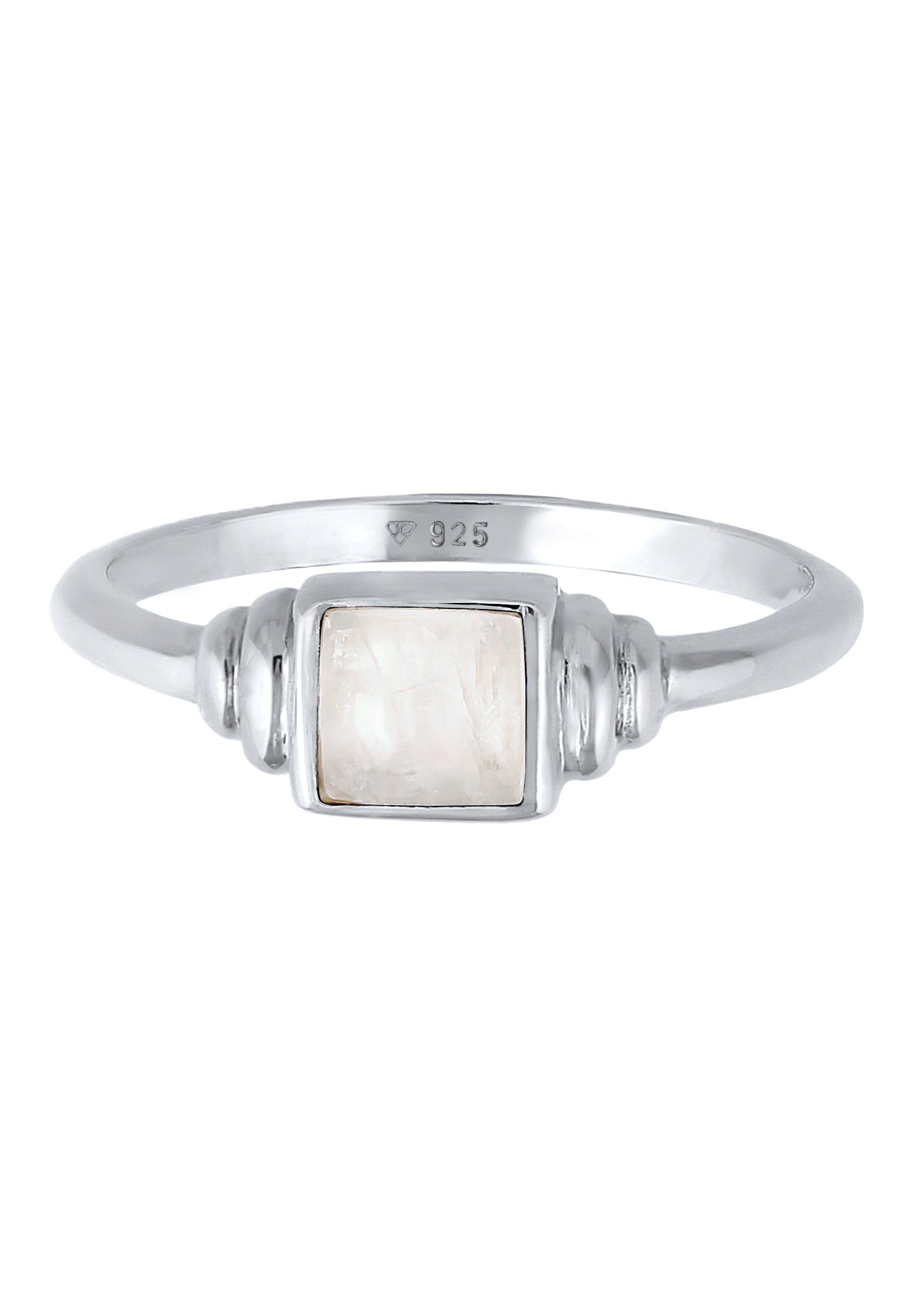 Elli Premium Fingerring Mondstein Quadrat Vintage günstig online kaufen