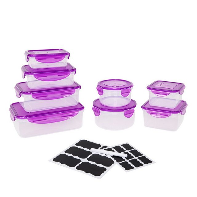 Plentyfy Frischhaltedose Frischesystem 16, Kunststoff, (Set, 16-tlg), Frischhaltedose mit Deckel – Vorratsdosen Set