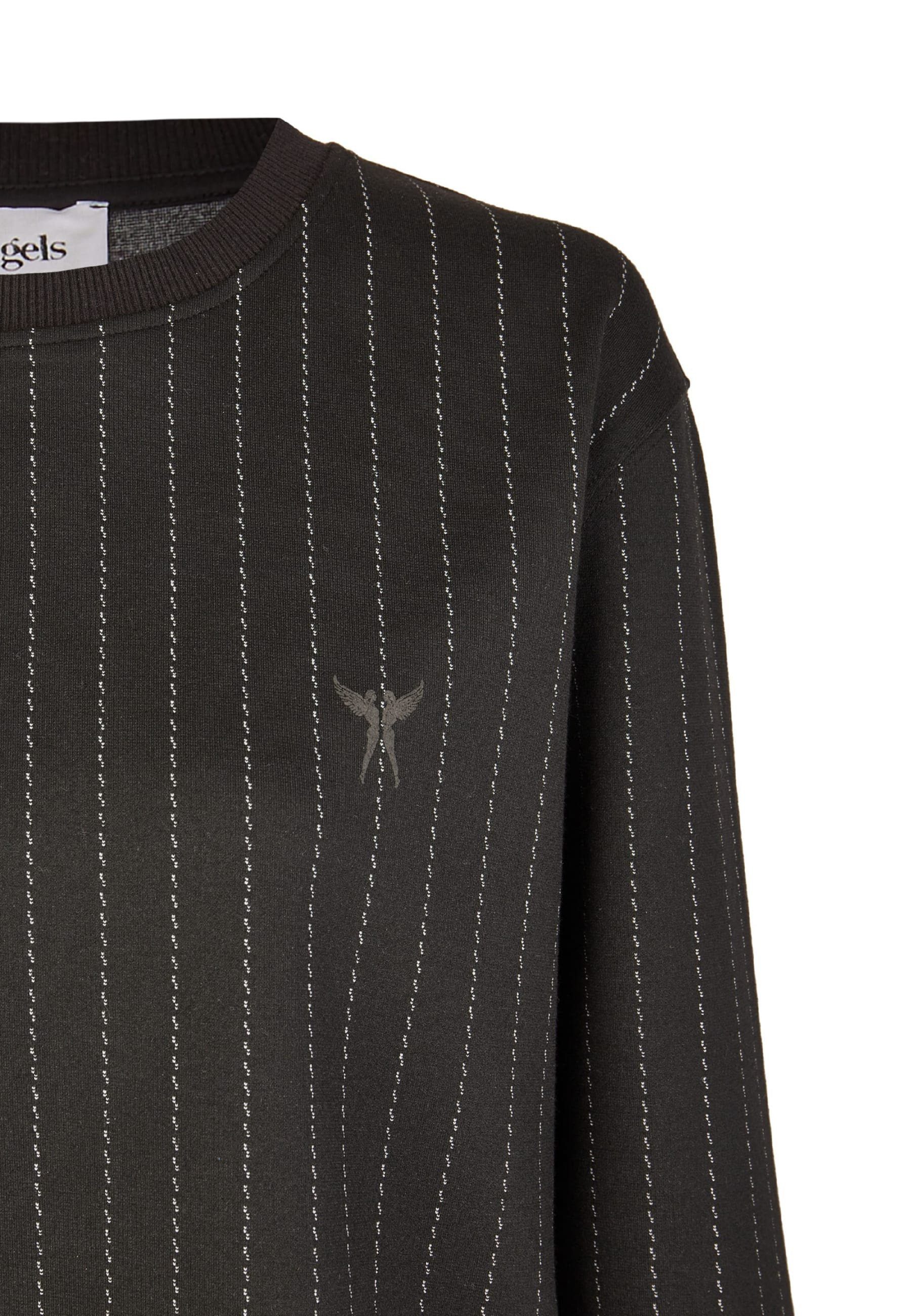 Sweater mit ANGELS Sweatshirt Muster modischem Label-Applikationen mit