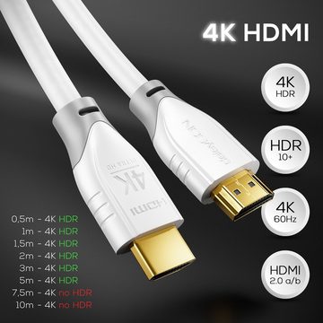 deleyCON deleyCON 1m HDMI HDR10+ UHD 4K@60Hz YUV 4:4:4 HDCP 2.2 3D ARC Dolby HDMI-Kabel