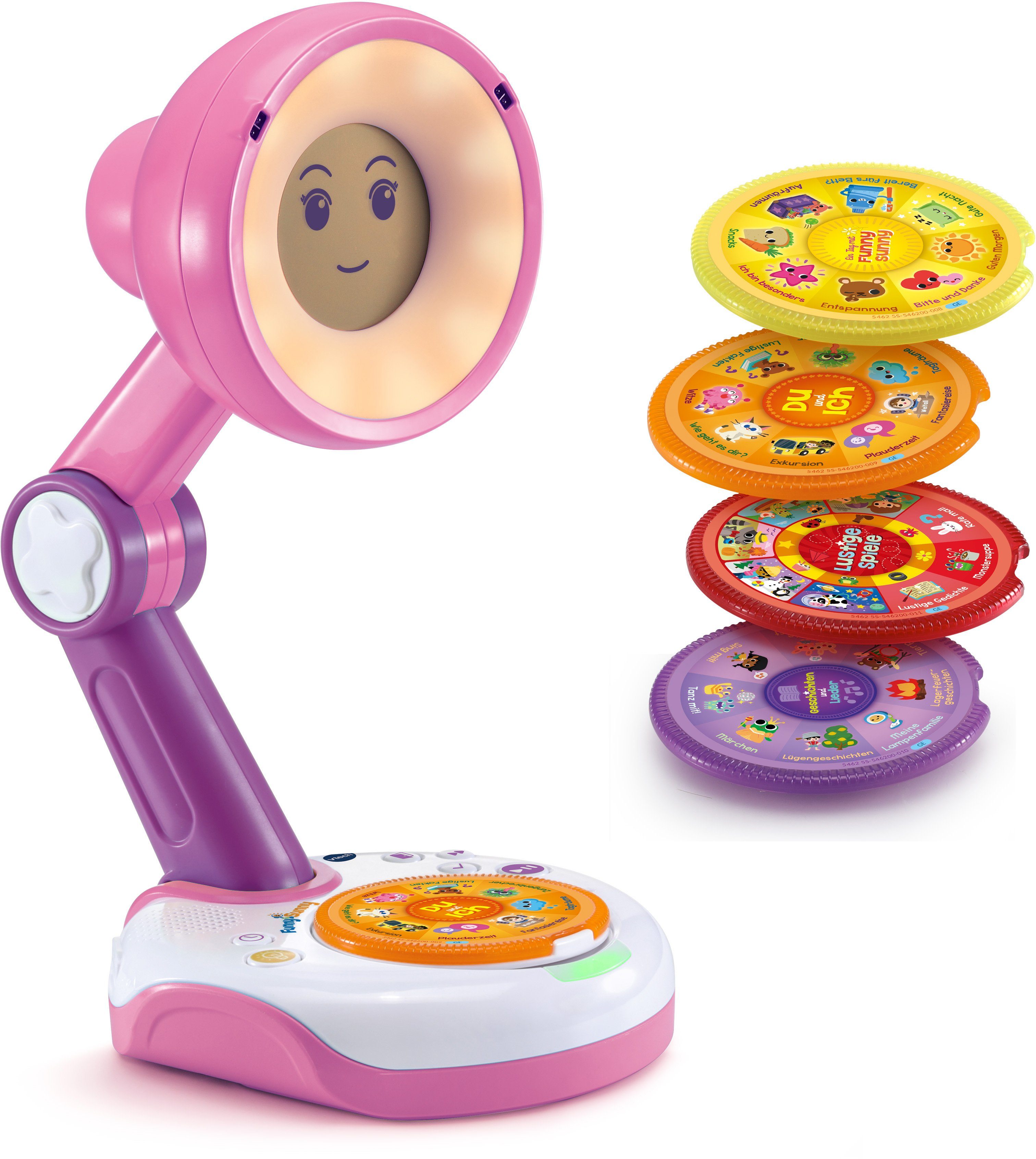 Vtech® Funny Sunny, Lernspielzeug pink interaktive die Lampen-Freundin,