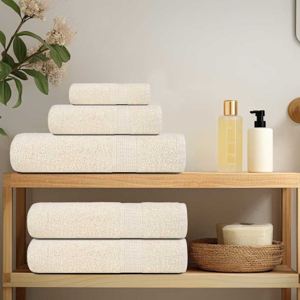 vidaXL Handtuch Seiftücher 2 Stk. Creme günstig online kaufen