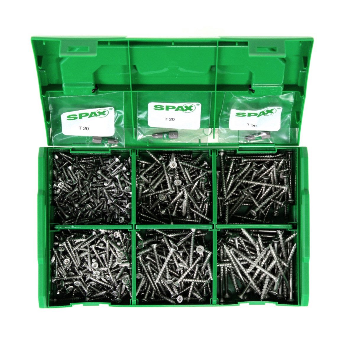 SPAX Schrauben-Set SPAX® Montagekoffer T-STAR Plus Schraubenset 703 tlg. mit 6