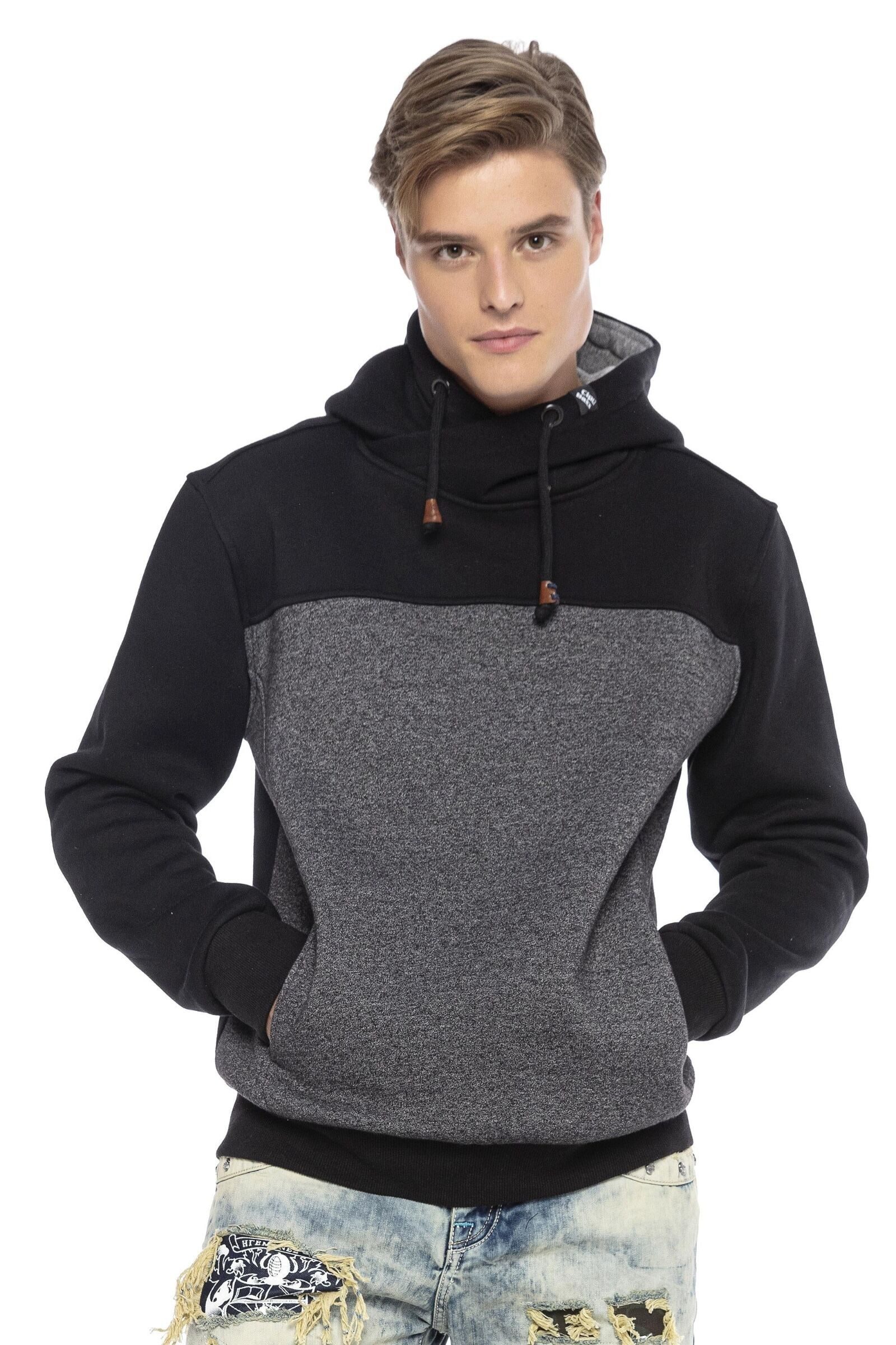 Cipo & Baxx Kapuzenpullover "Sweatshirts", im Kontrast-Look günstig online kaufen