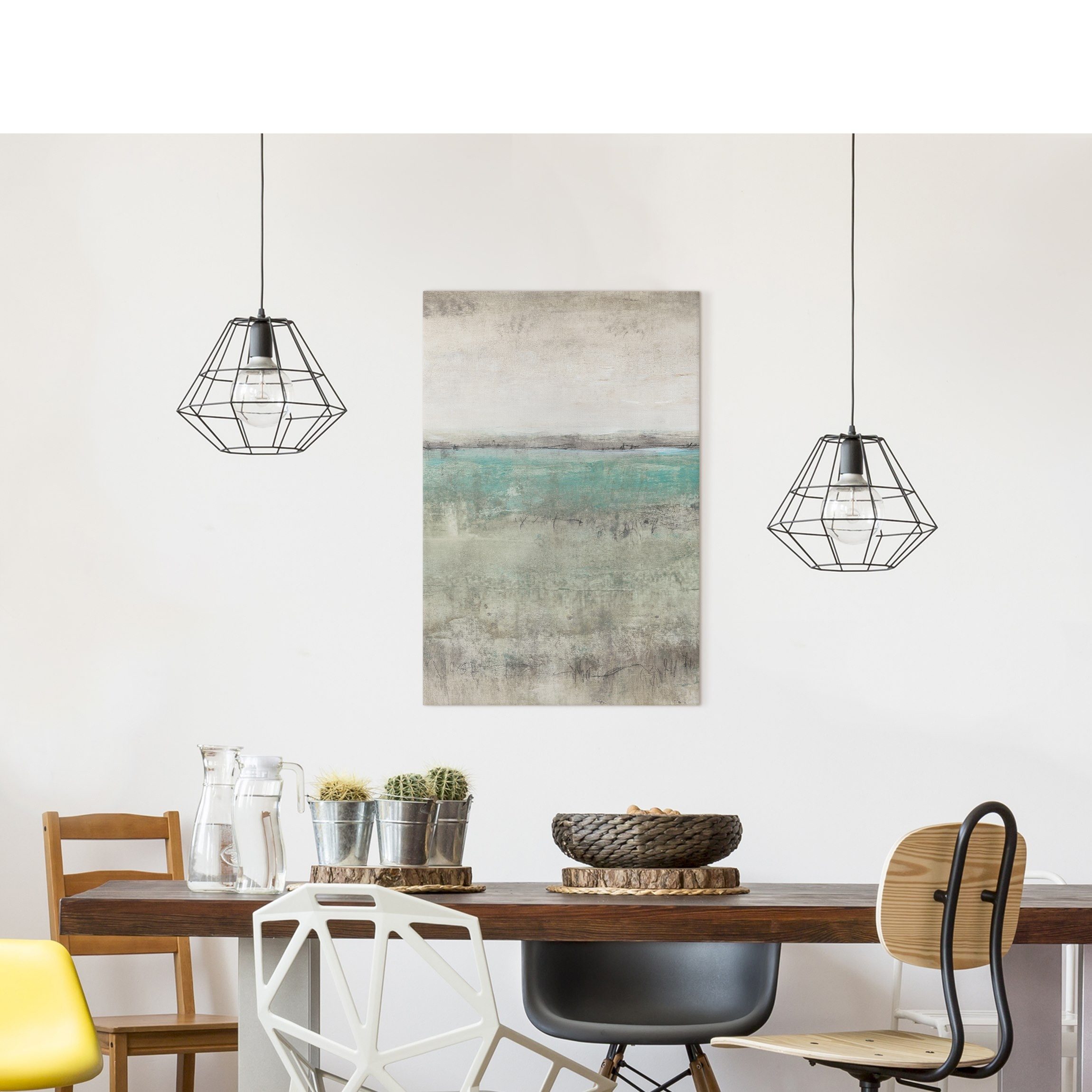 Bilderdepot24 Leinwandbild Abstrakt Modern Strand Horizont günstig online kaufen