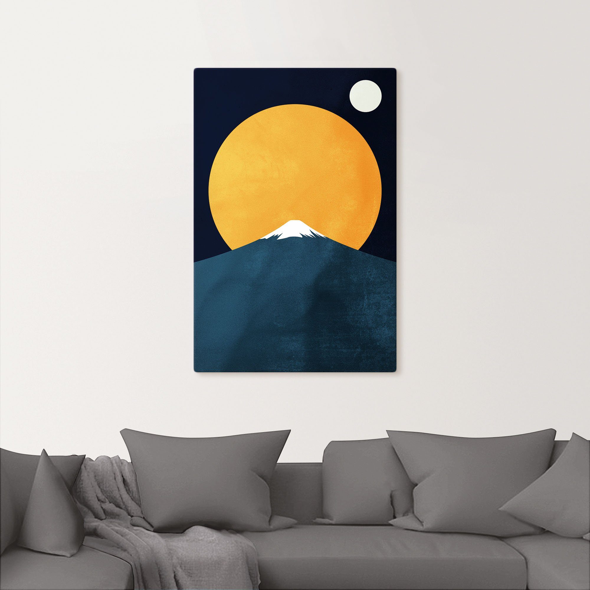 Leinwandbild, Nacht, Größen Alubild, als bei & Berge oder St), Wandaufkleber (1 in Wandbild versch. Artland Himalaya Alpenbilder Poster