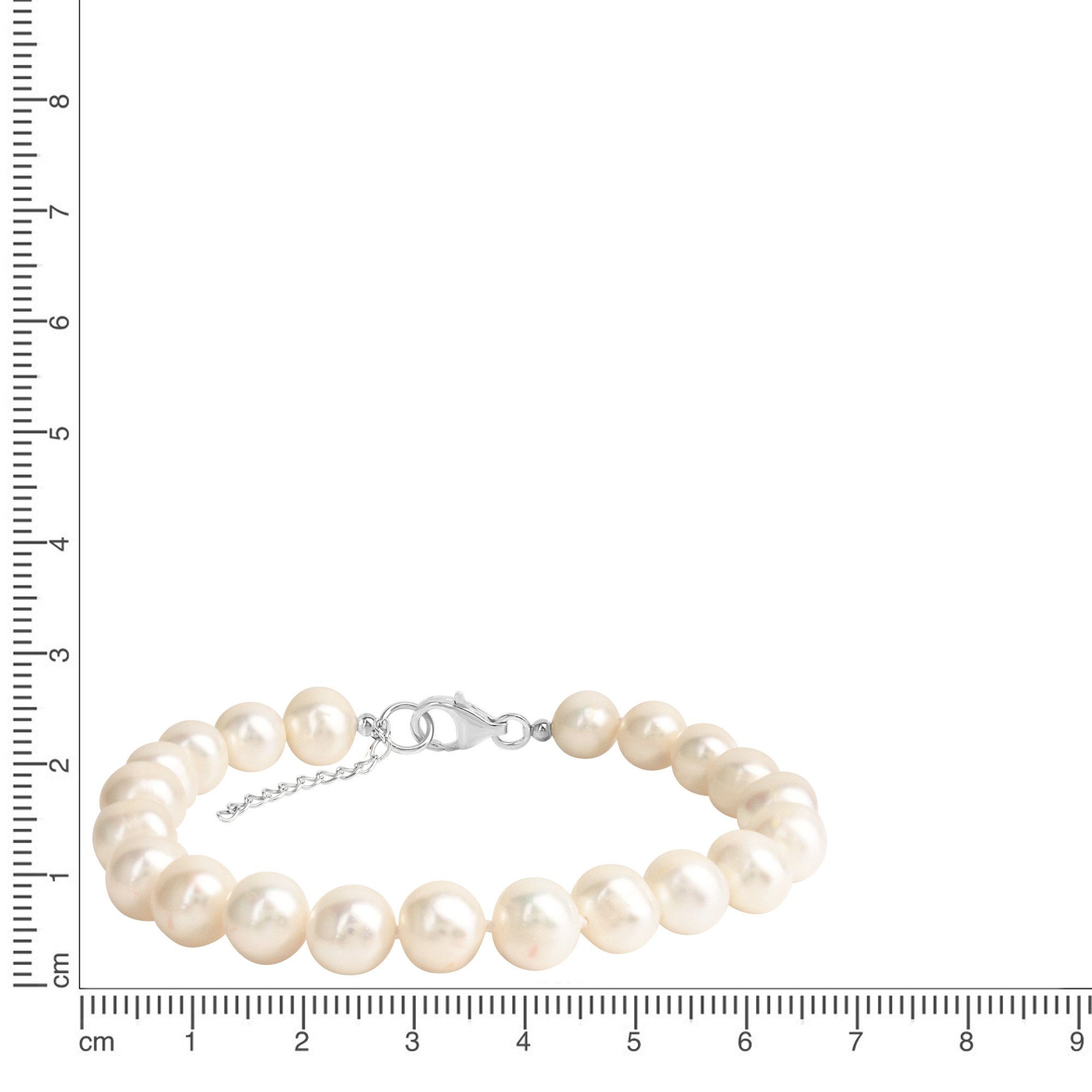 Vivance Armband 925/- Sterling Silber rhodiniert Süßwasserzuchtperle 8mm günstig online kaufen
