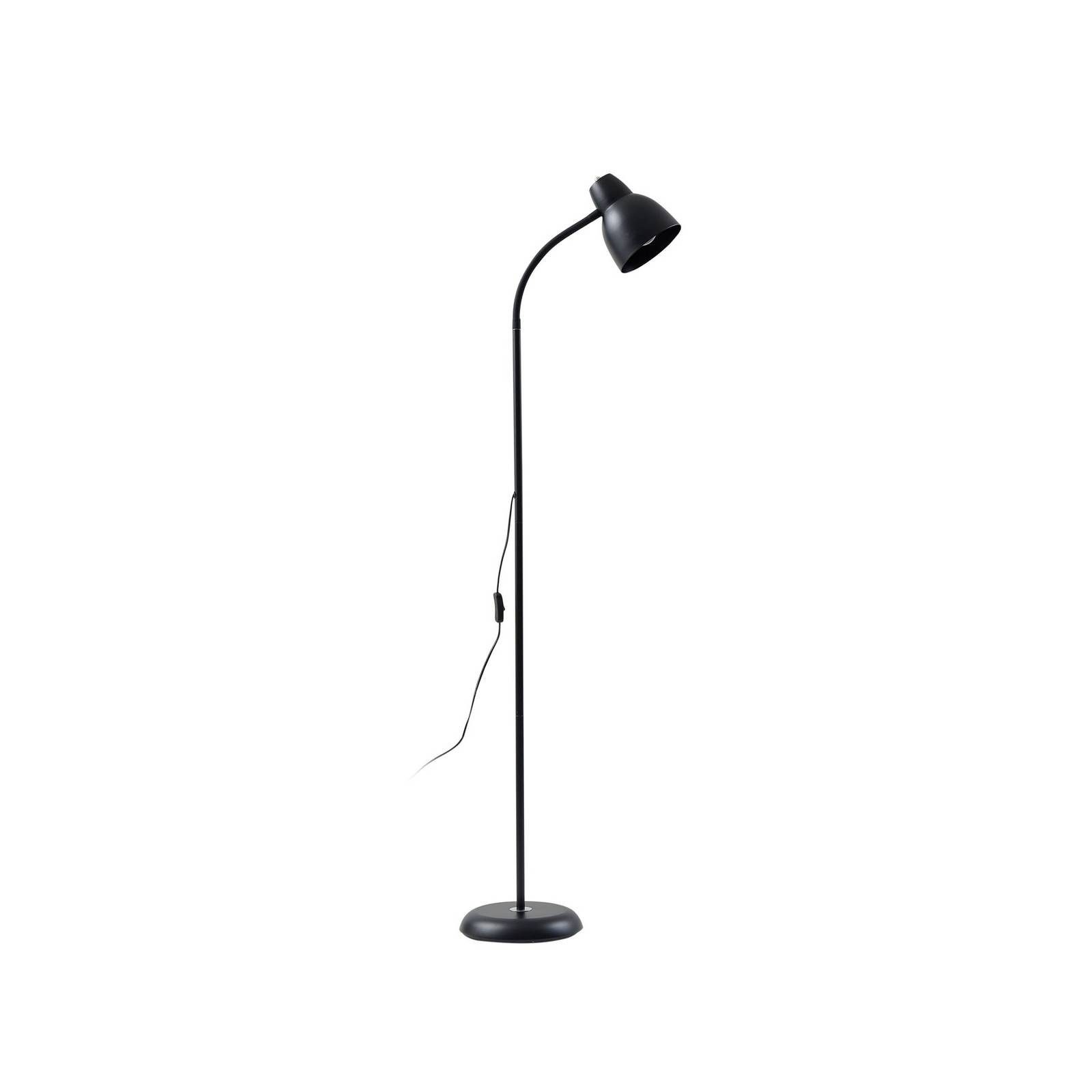 Lindby Stehlampe Tebbi, Metall, Schwarz IP20, 1 x 15 W LED