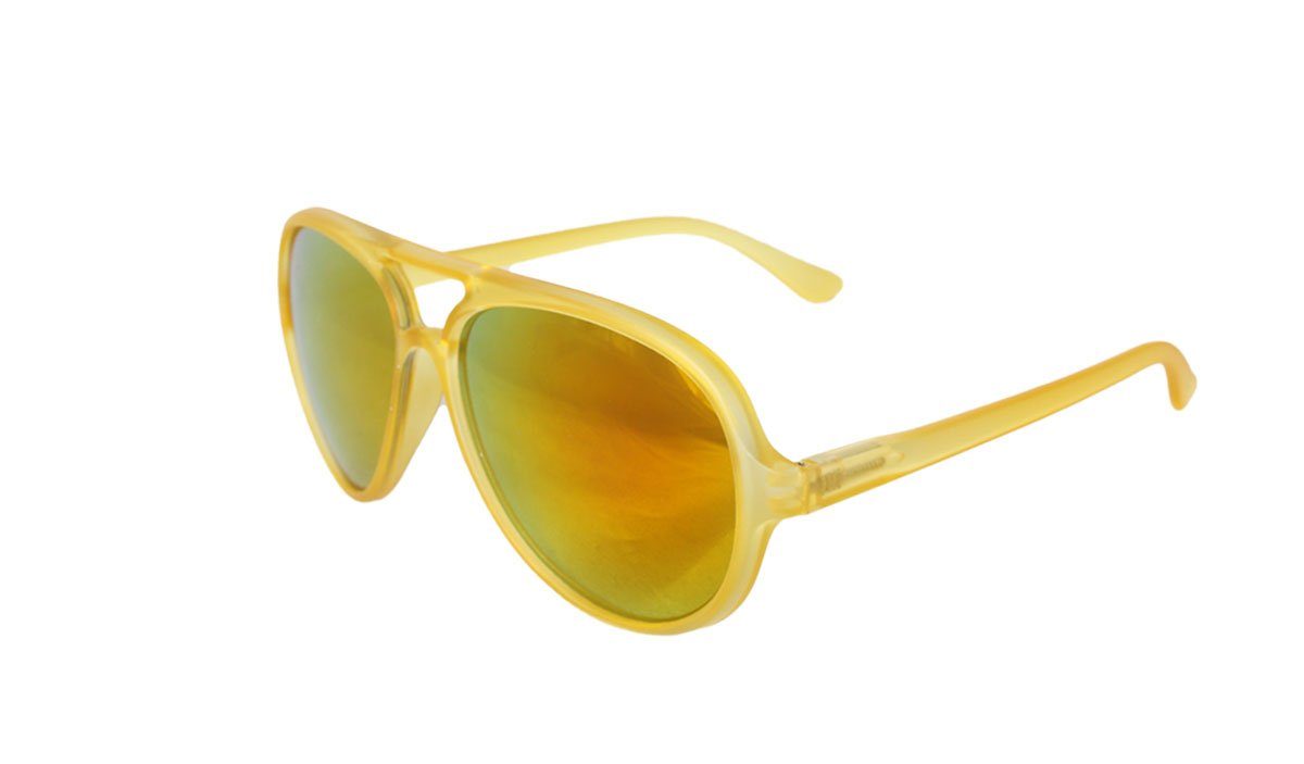 Sonia Originelli Sonnenbrille Brille Sonnenbrille Party Onesize Modern Verspiegelt gelb