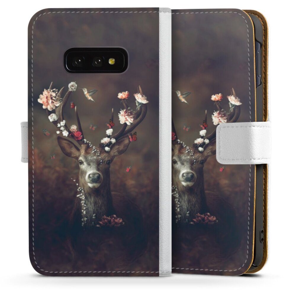 DeinDesign Handyhülle »Rehe Rentier Blumen Fauna Flora Deer«, Samsung